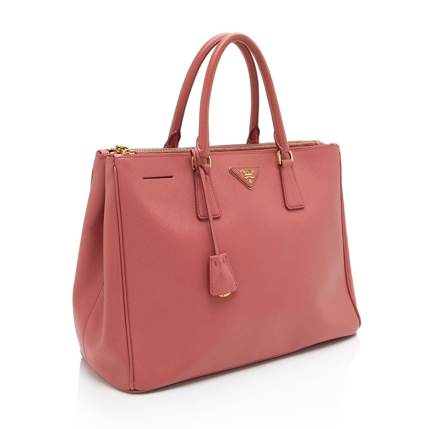 Prada Lux Double Tote Shf Xxyrbs Saffiano Medium Zip Tote Bag