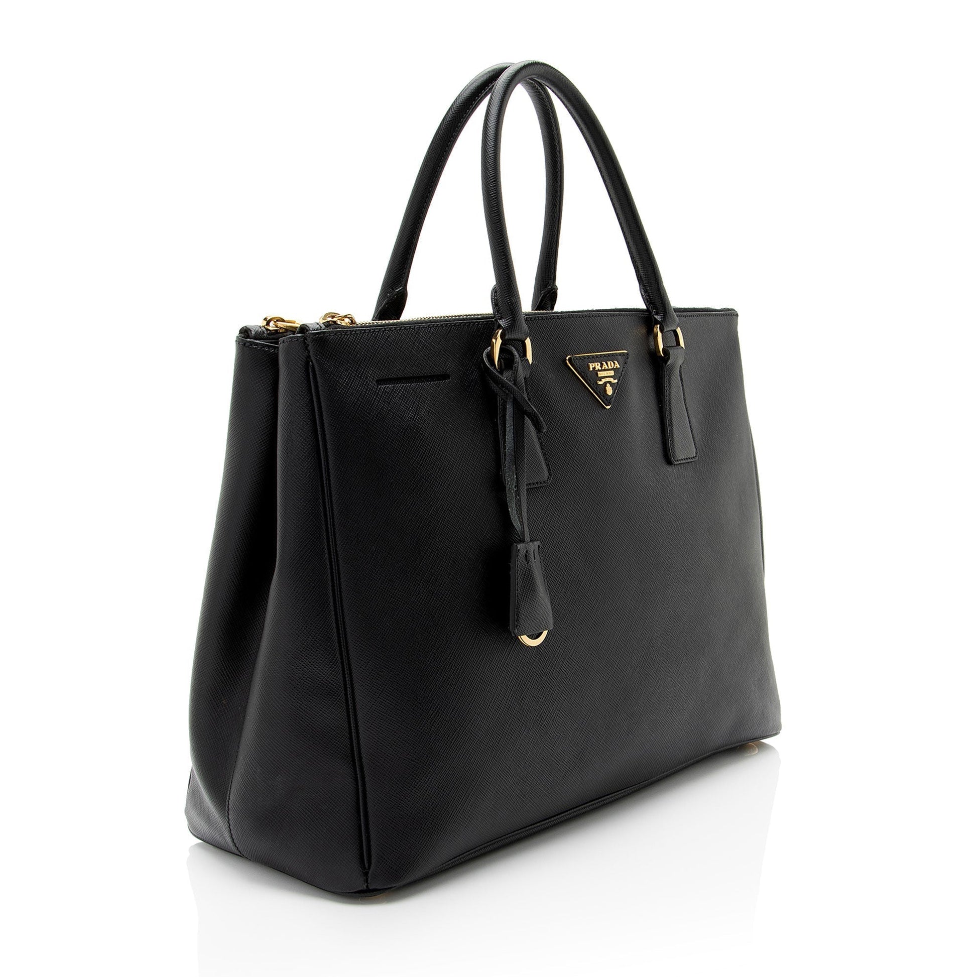 Prada Lux Double Tote Saffiano Medium Zip Tote Bag Medium Tote 2
