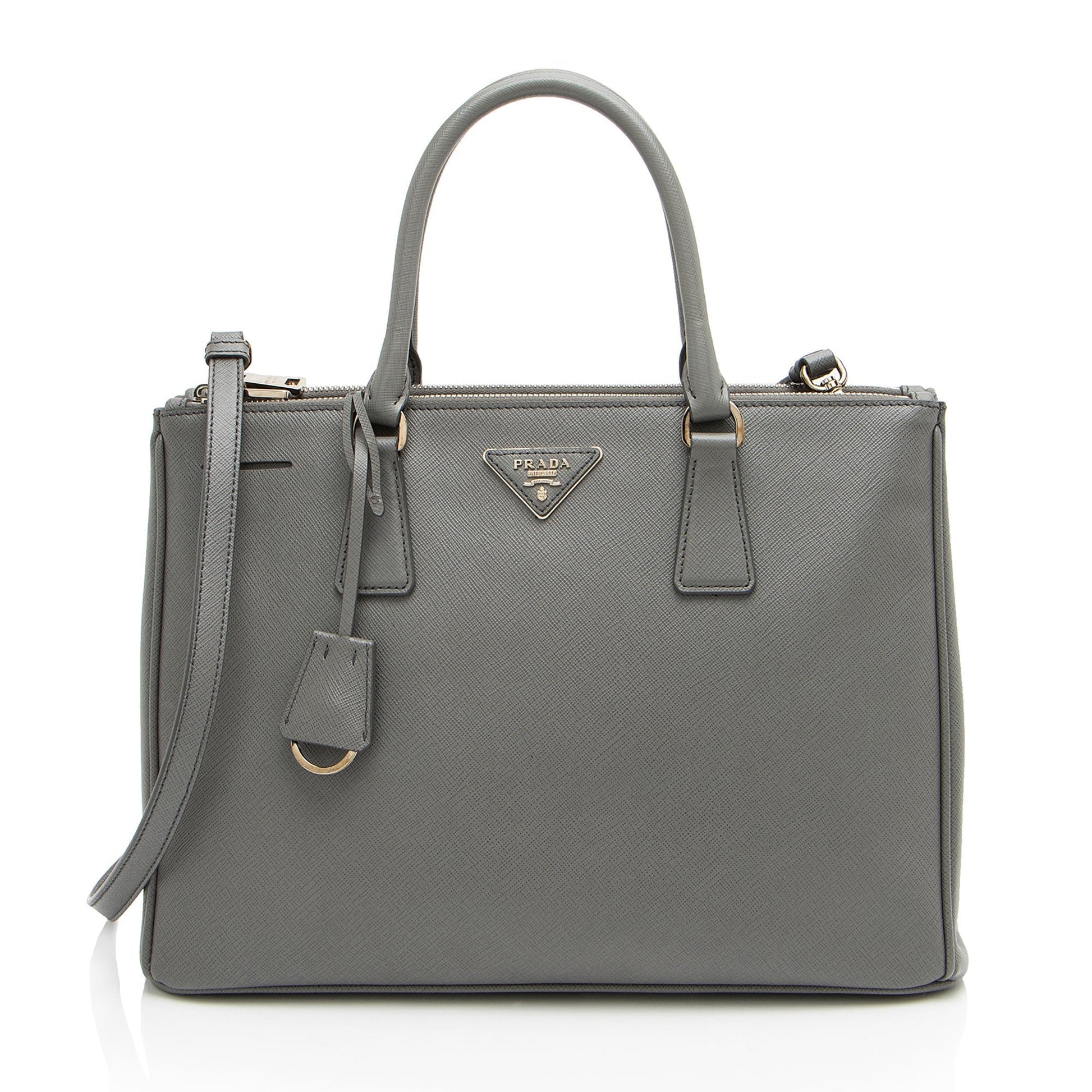 Prada Lux Double Tote Saffiano Medium Zip Tote Bag Medium Tote 4