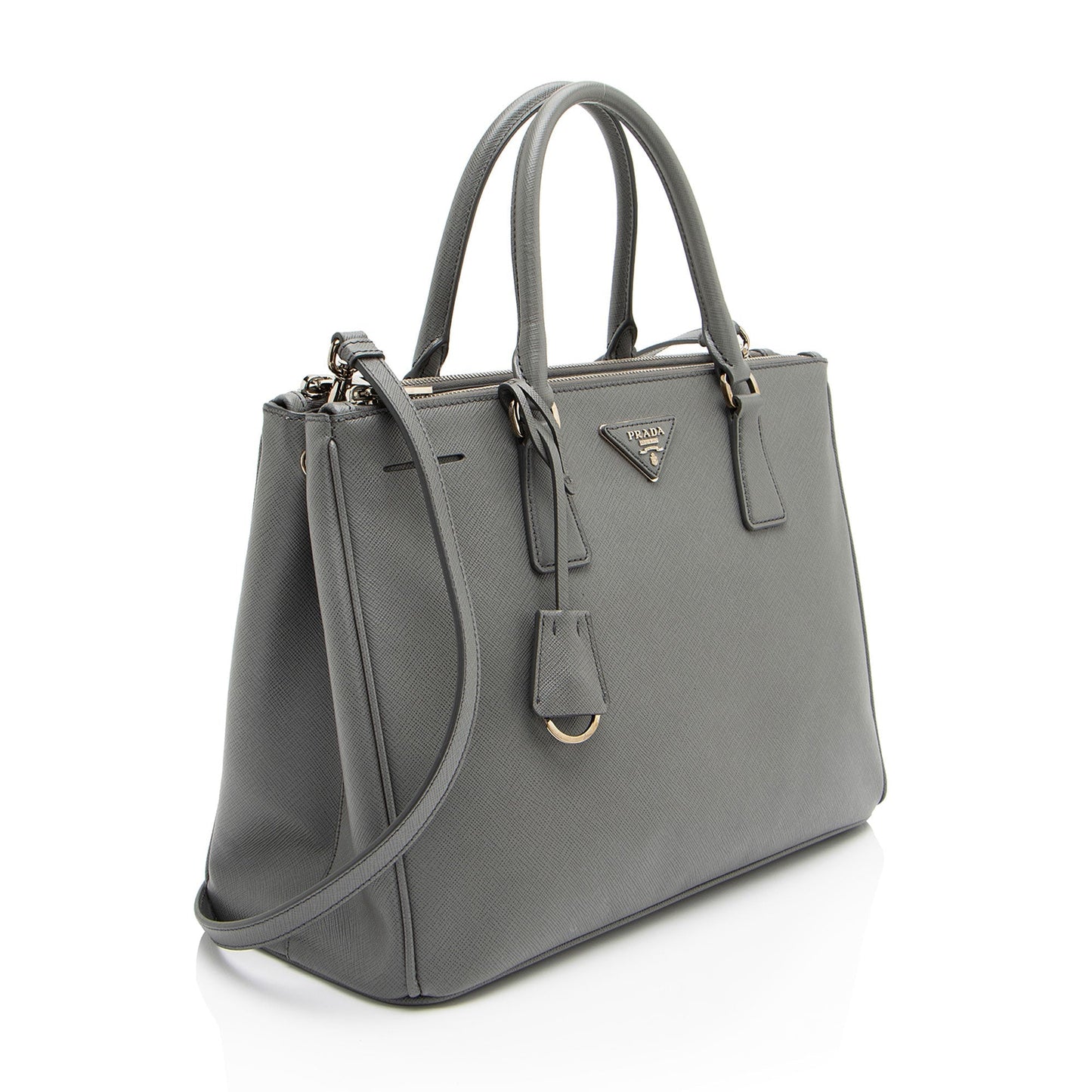 Prada Lux Double Tote Saffiano Medium Zip Tote Bag Medium Tote 4