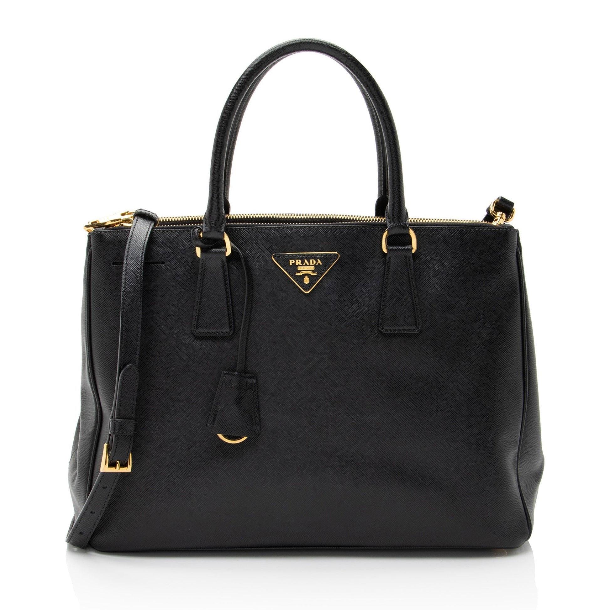 Prada Lux Double Tote Saffiano Medium Zip Tote Bag Medium Tote 5
