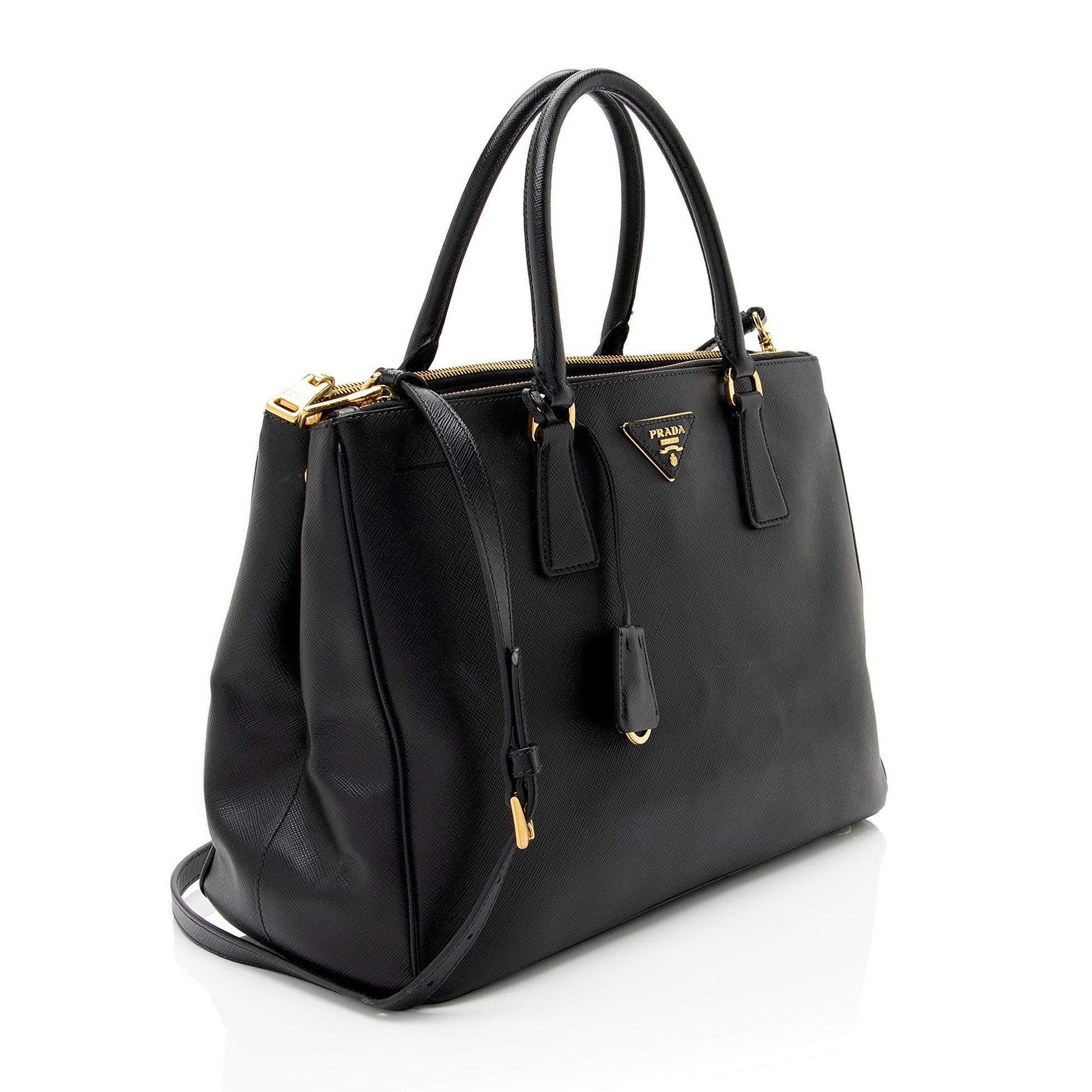 Prada Lux Double Tote Saffiano Medium Zip Tote Bag Medium Tote 5