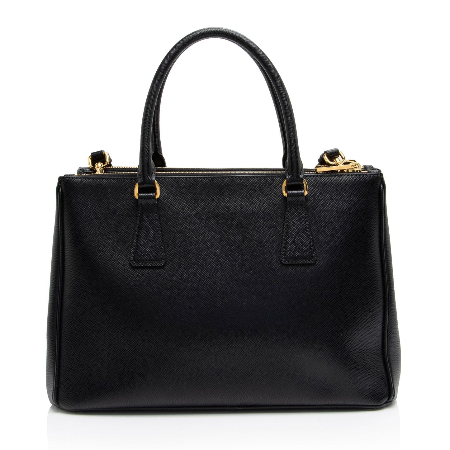 Prada Lux Double Tote Shf Lqv9Hg Saffiano Small Zip Tote Bag