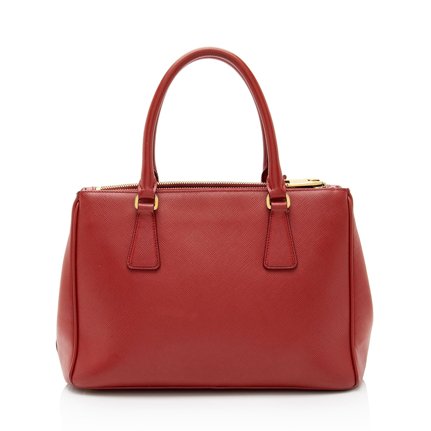Prada Lux Double Tote Shf Cq8Os7 Saffiano Small Zip Tote Bag