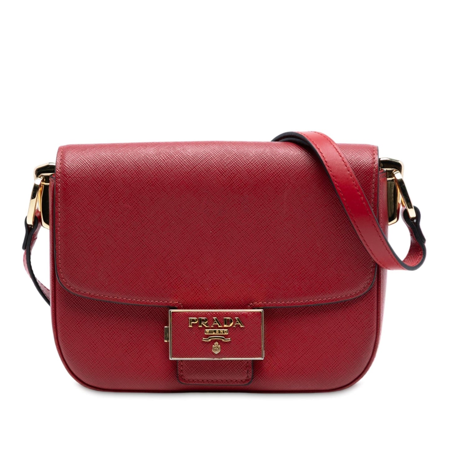 Prada Lux Embleme Crossbody Saffiano Crossbody Bag