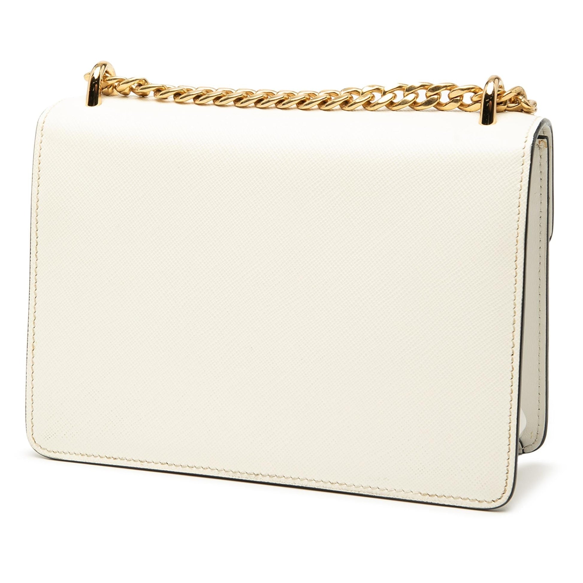 Prada Lux Envelope Crossbody Bag Saffiano Chain Flap