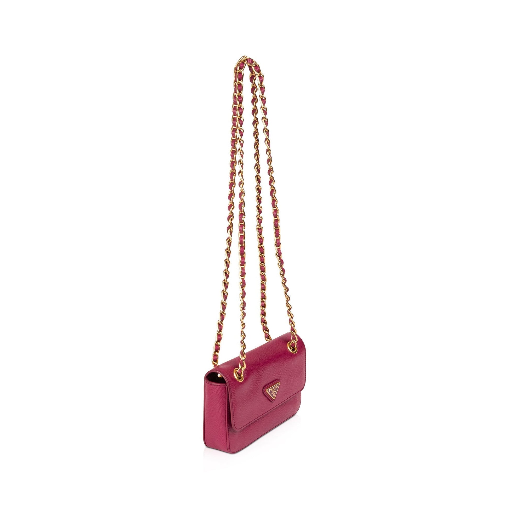 Prada Saffiano Lux Bag Mini Flap Travel Bag