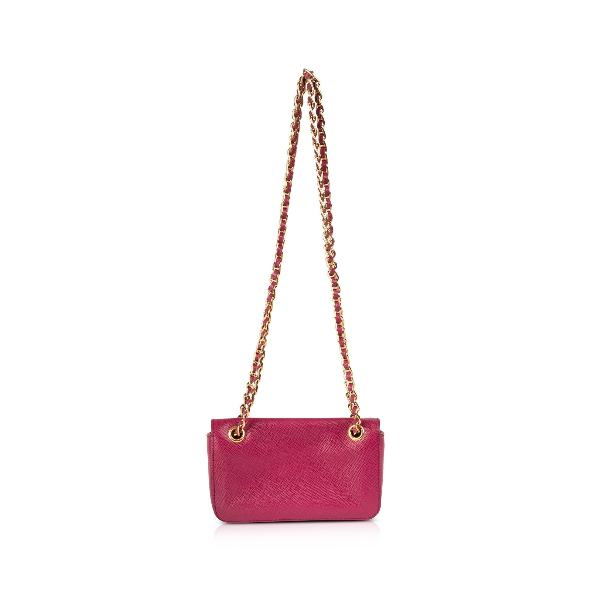 Prada Saffiano Lux Bag Mini Flap Travel Bag