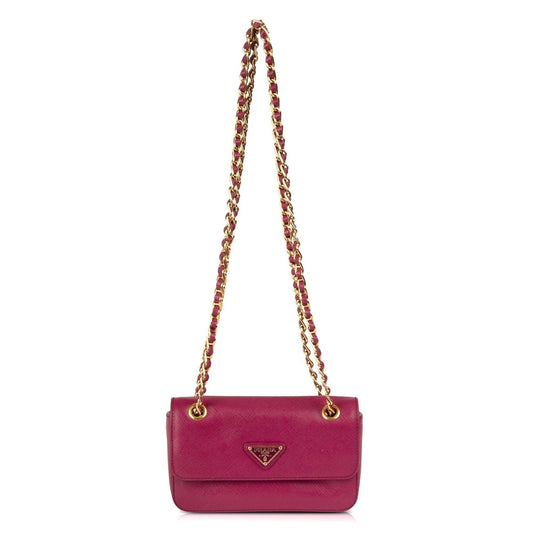Prada Saffiano Lux Bag Mini Flap Travel Bag