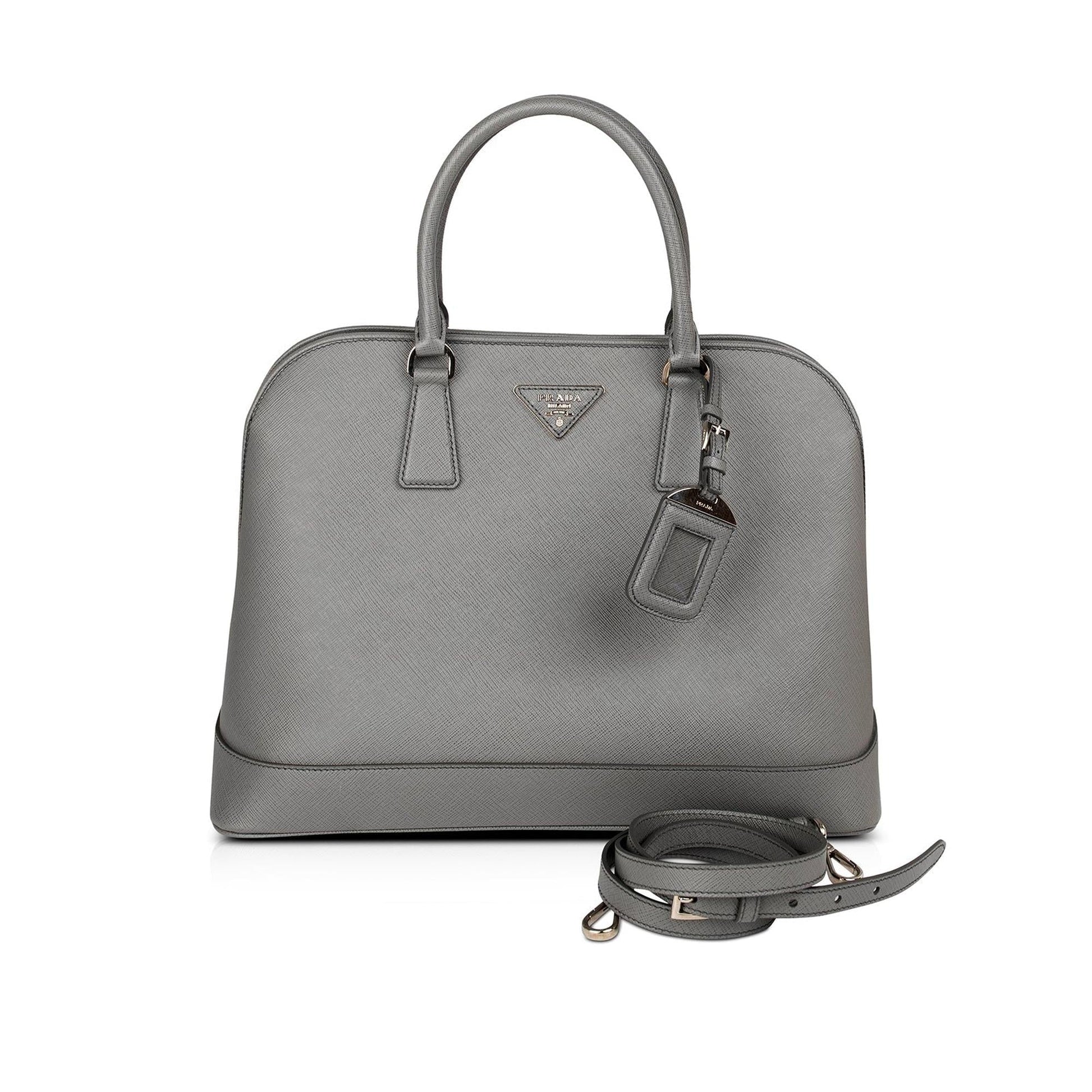 Prada Saffiano Lux Open Promenade Dome Tote Handbag Tote Bag