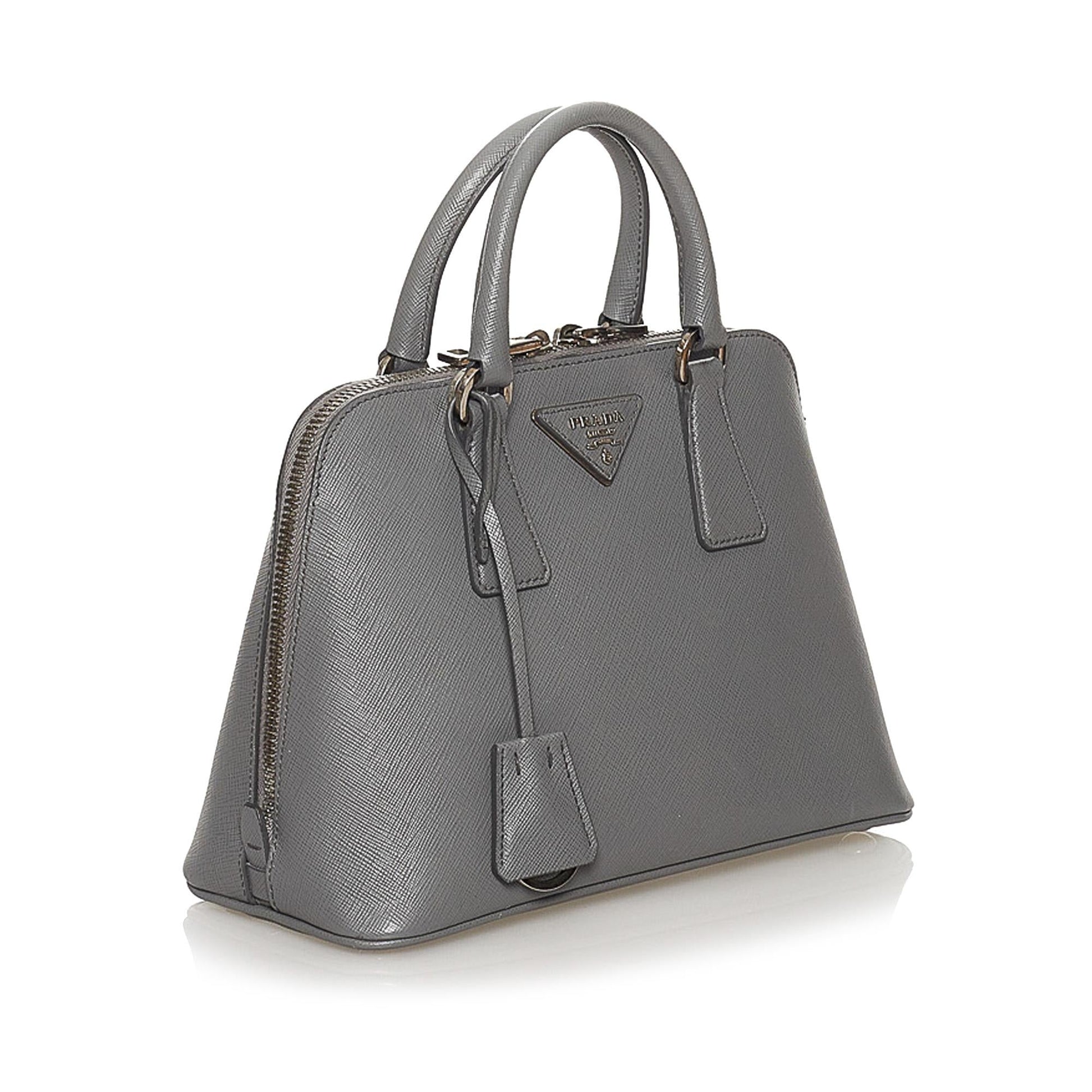 Prada Lux Promenade Handbag Shg Saffiano Satchel Bag