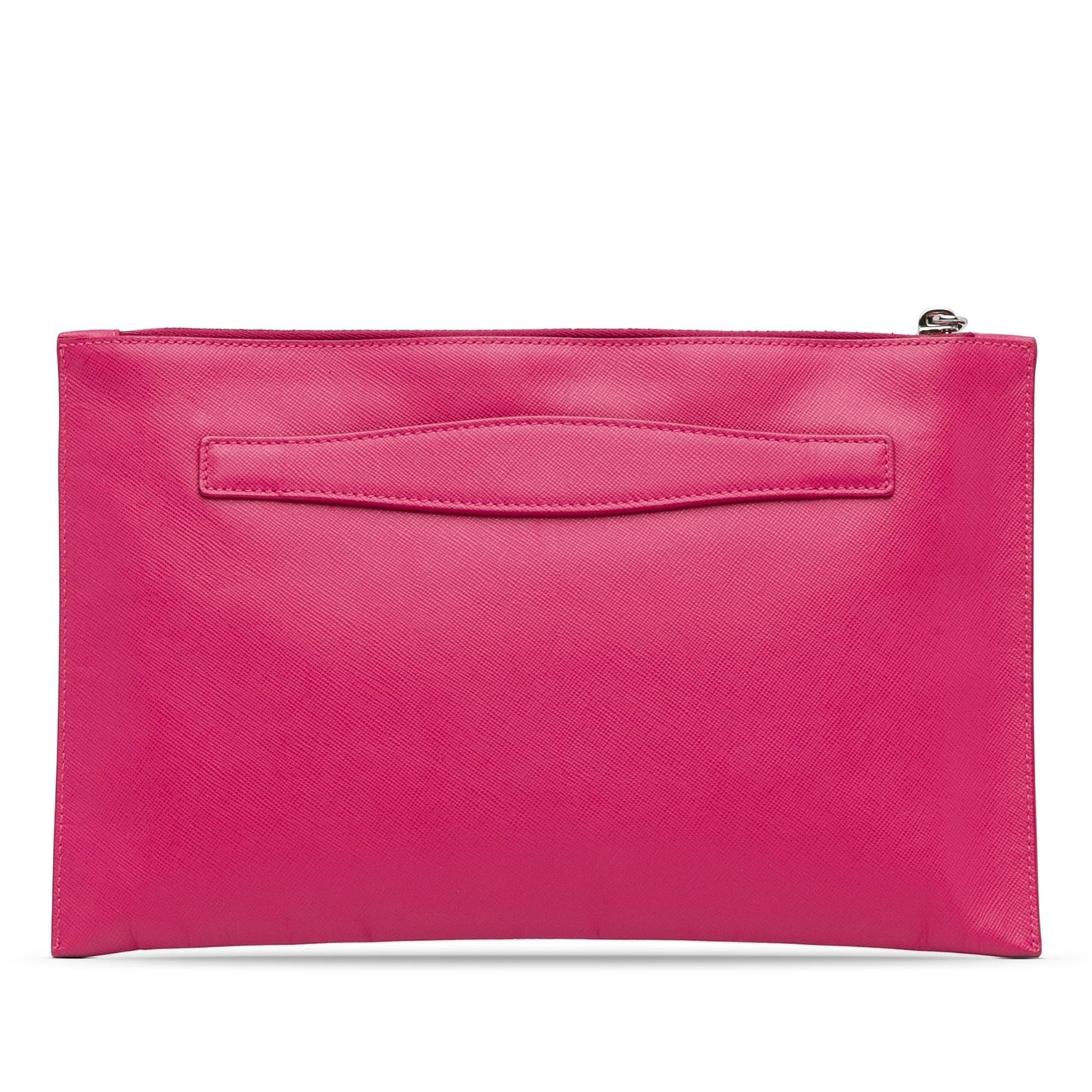 Prada Lux Clutch Shg Abncak Saffiano Zip Clutch Bag