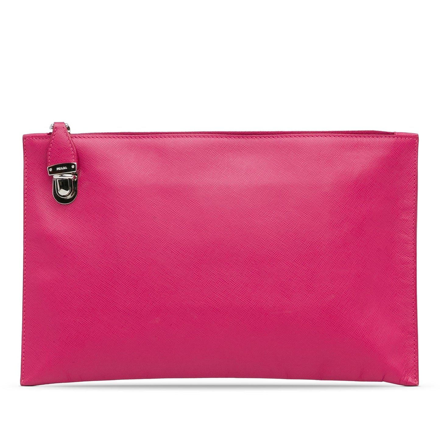 Prada Lux Clutch Shg Abncak Saffiano Zip Clutch Bag