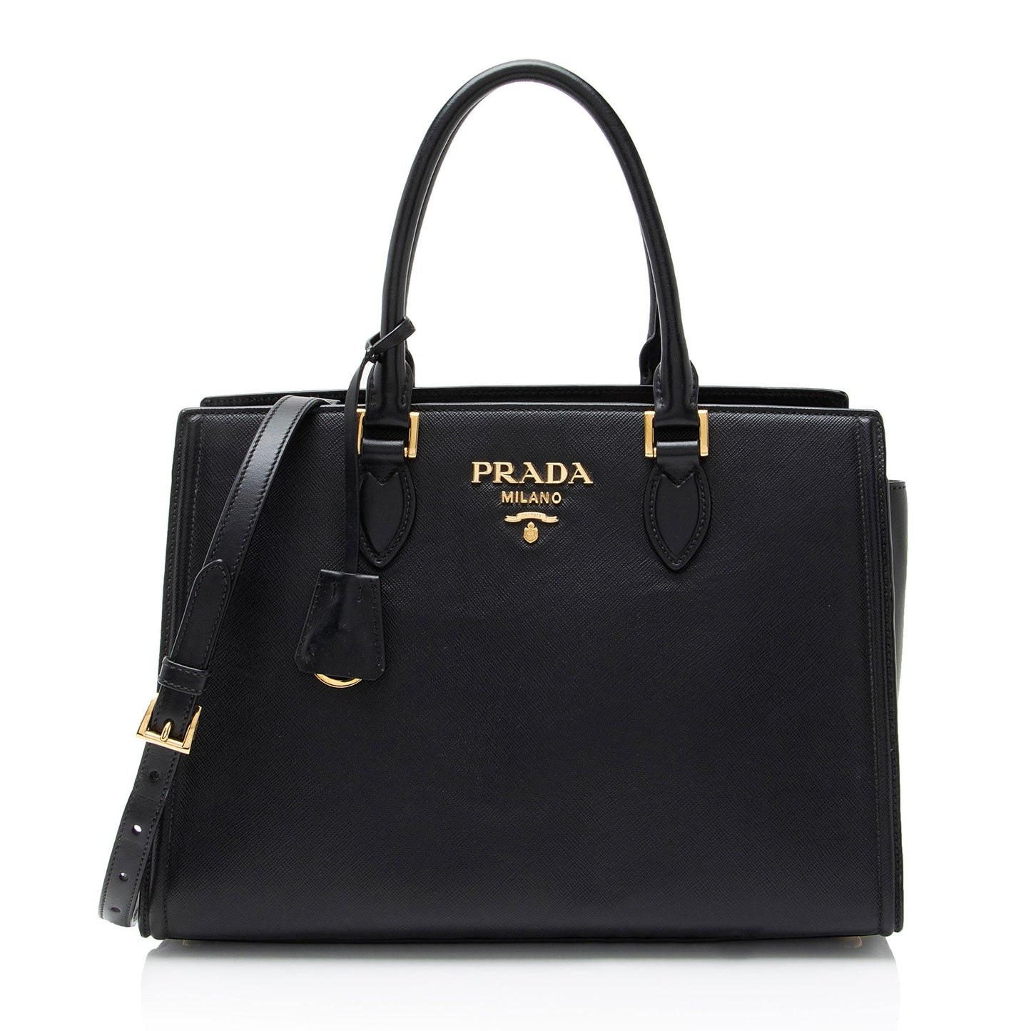 Prada Open Satchel Saffiano Satchel Bag