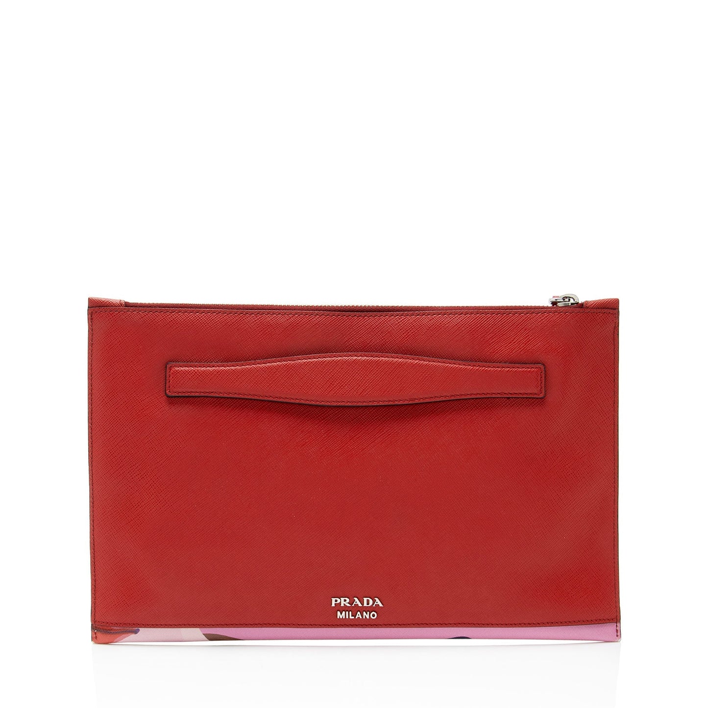 Prada Rosso Dis Butterfly Clutch Saffiano Clutch Bag