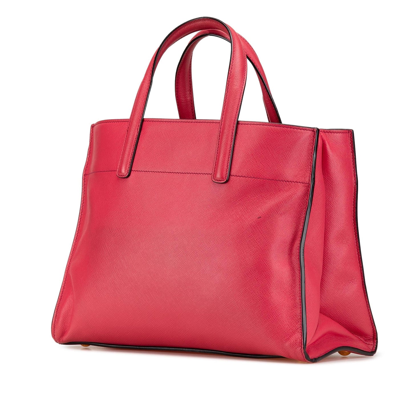 Prada Soft Triple Pocket Tote Saffiano Tote Bag
