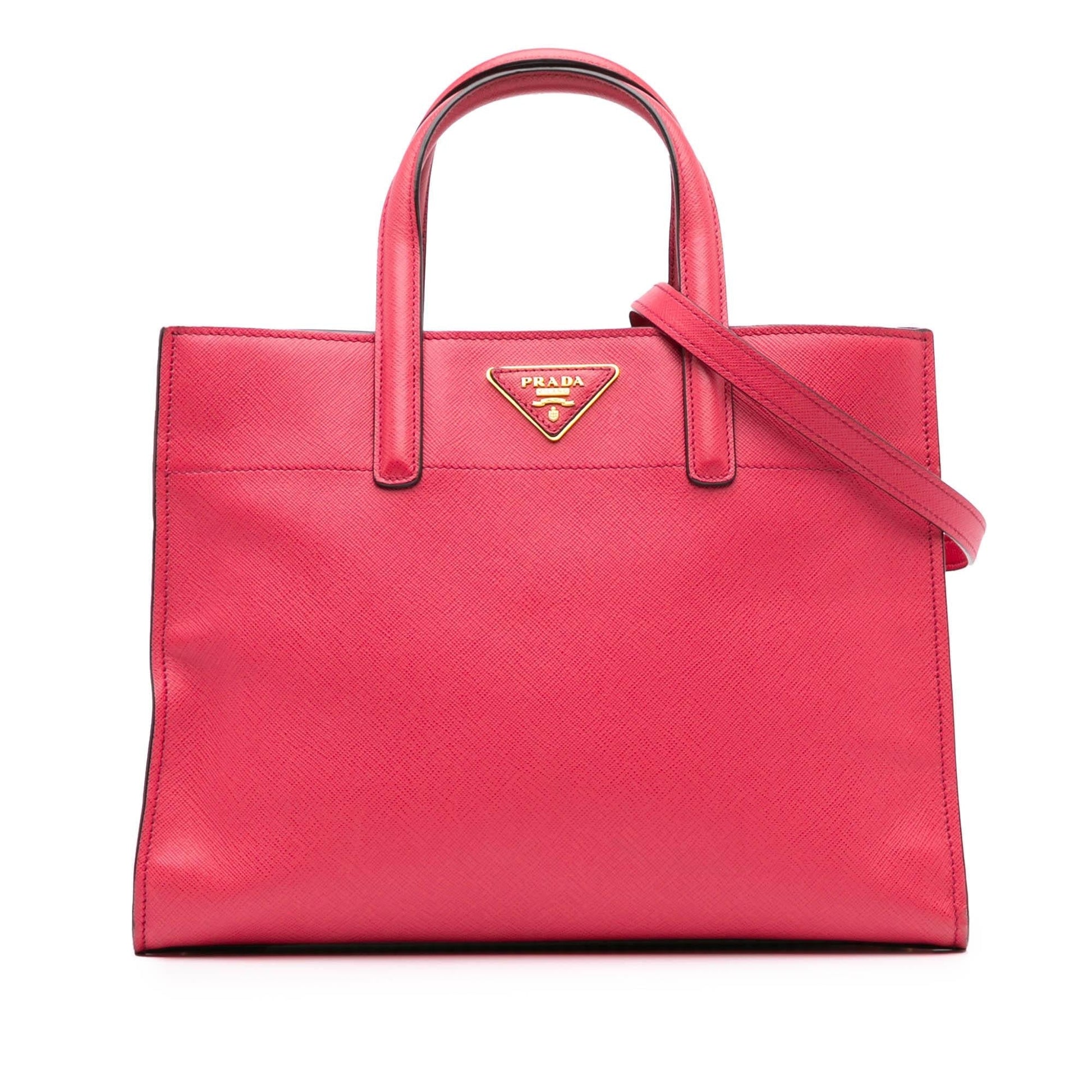 Prada Soft Triple Pocket Tote Saffiano Tote Bag Pocket Tote 1