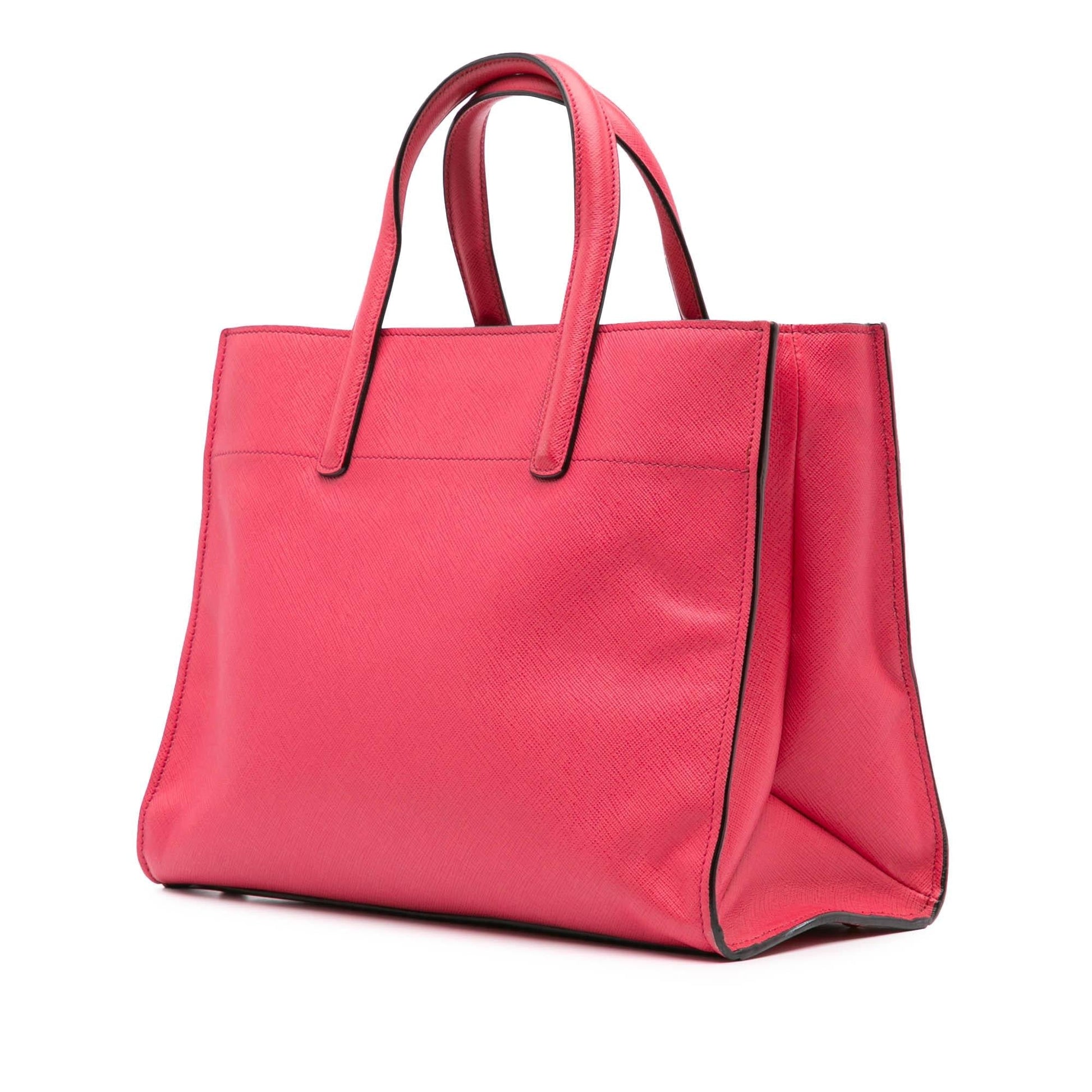 Prada Soft Triple Pocket Tote Saffiano Tote Bag Pocket Tote 1