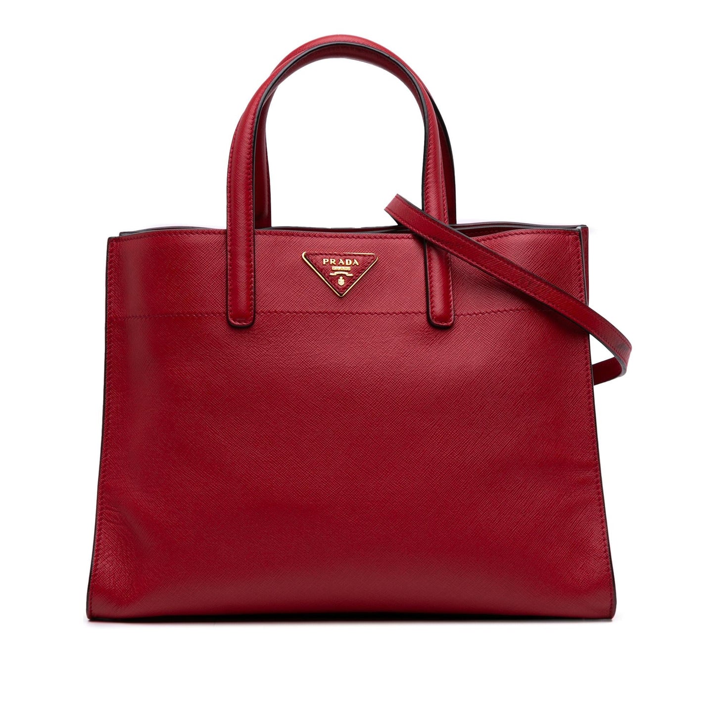 Prada Soft Triple Pocket Tote Saffiano Tote Bag Pocket Tote 4