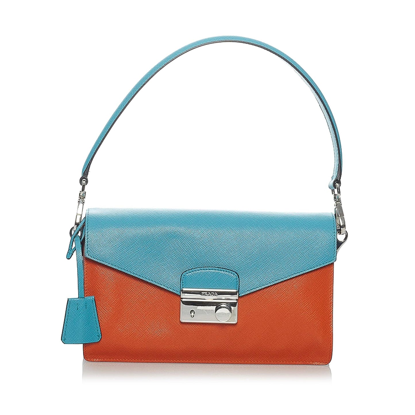 Prada Sound Lock Satchel Shg Saffiano Satchel Bag
