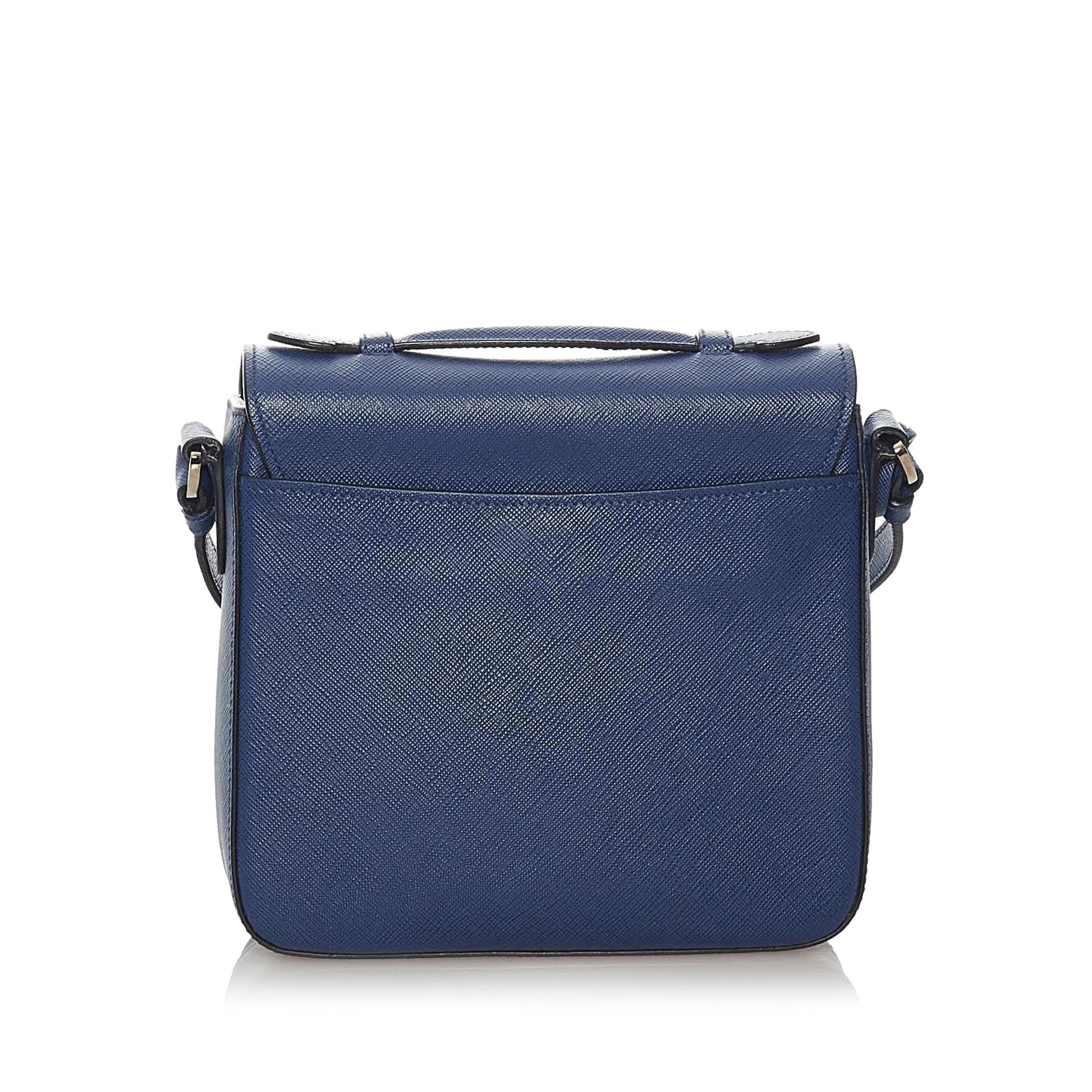 Prada Sound Satchel Shg Saffiano Satchel Bag