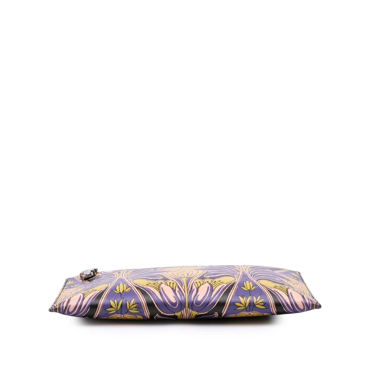 Prada Stampa Floral Clutch Saffiano Clutch Bag