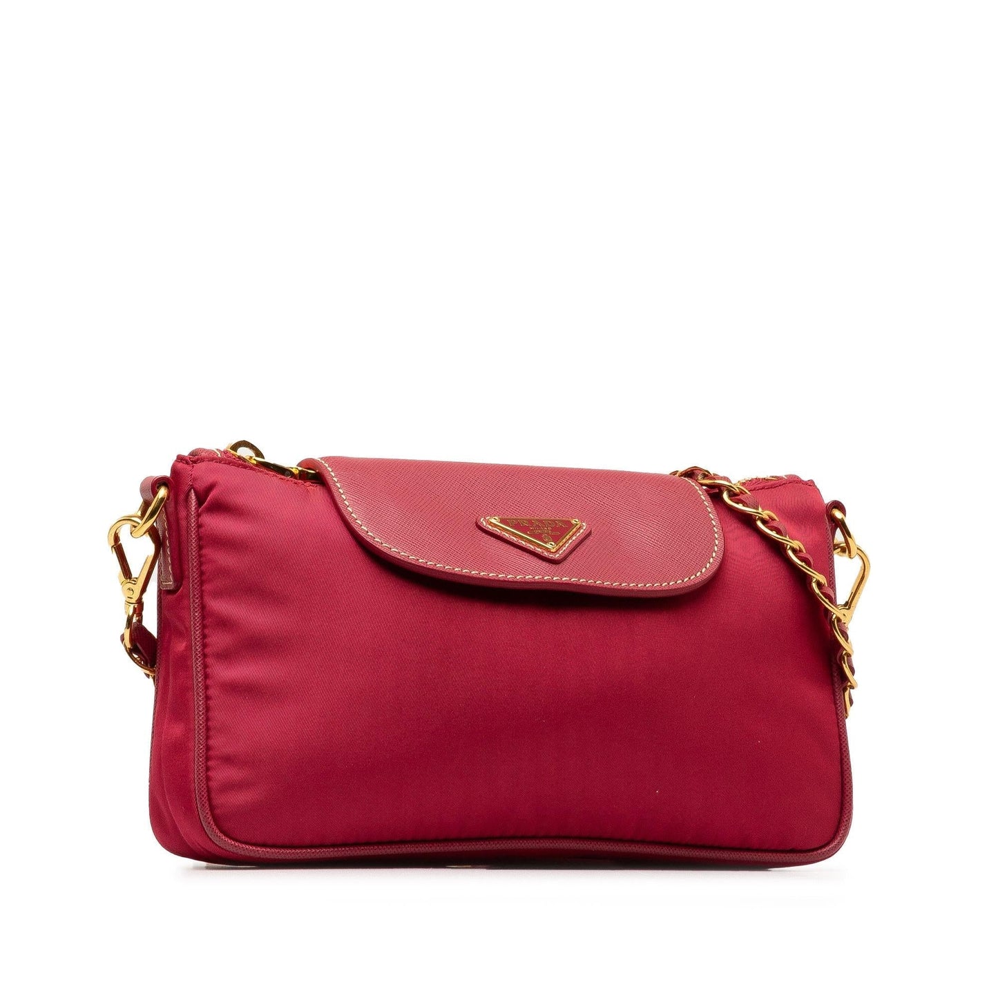 Prada Trimmed Tessuto Crossbody Shg Oe69Mh Saffiano Chain Crossbody Bag