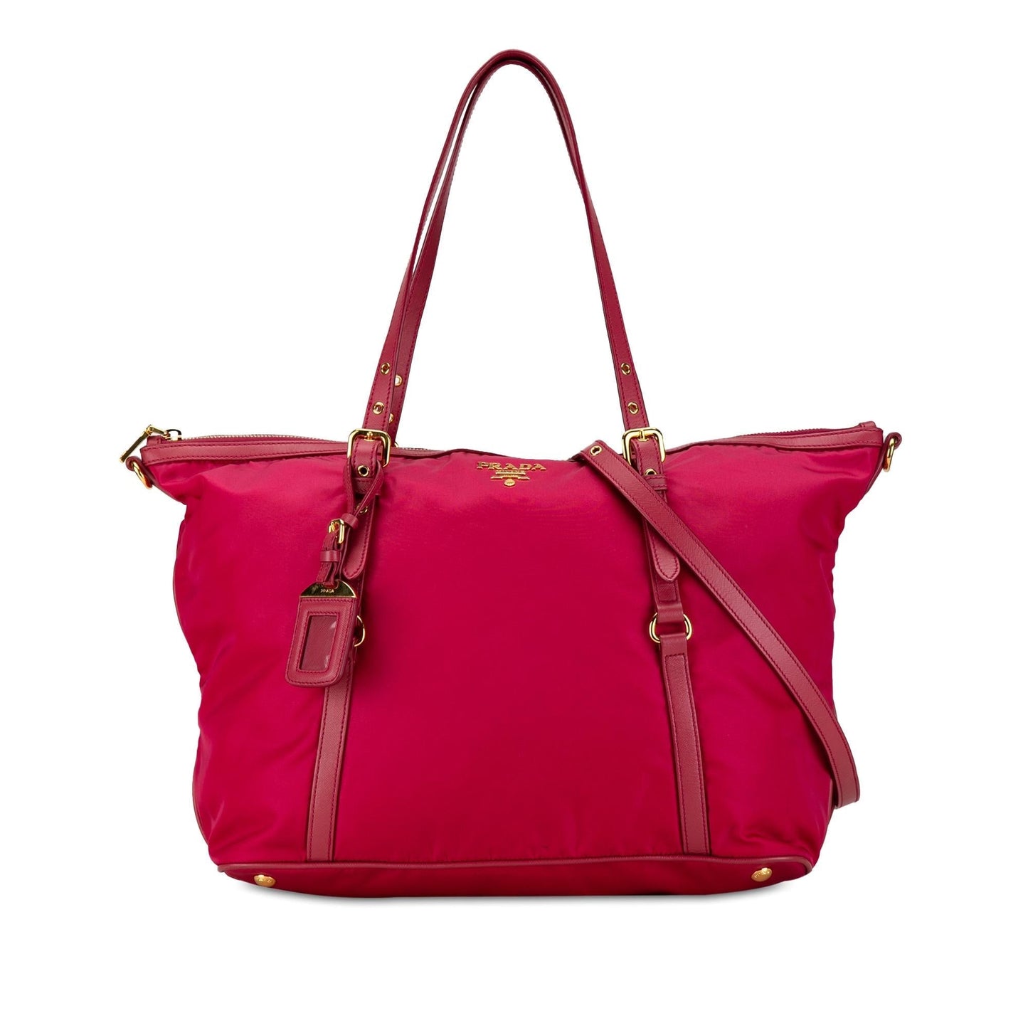 Prada Trimmed Tessuto Satchel Saffiano Satchel Bag