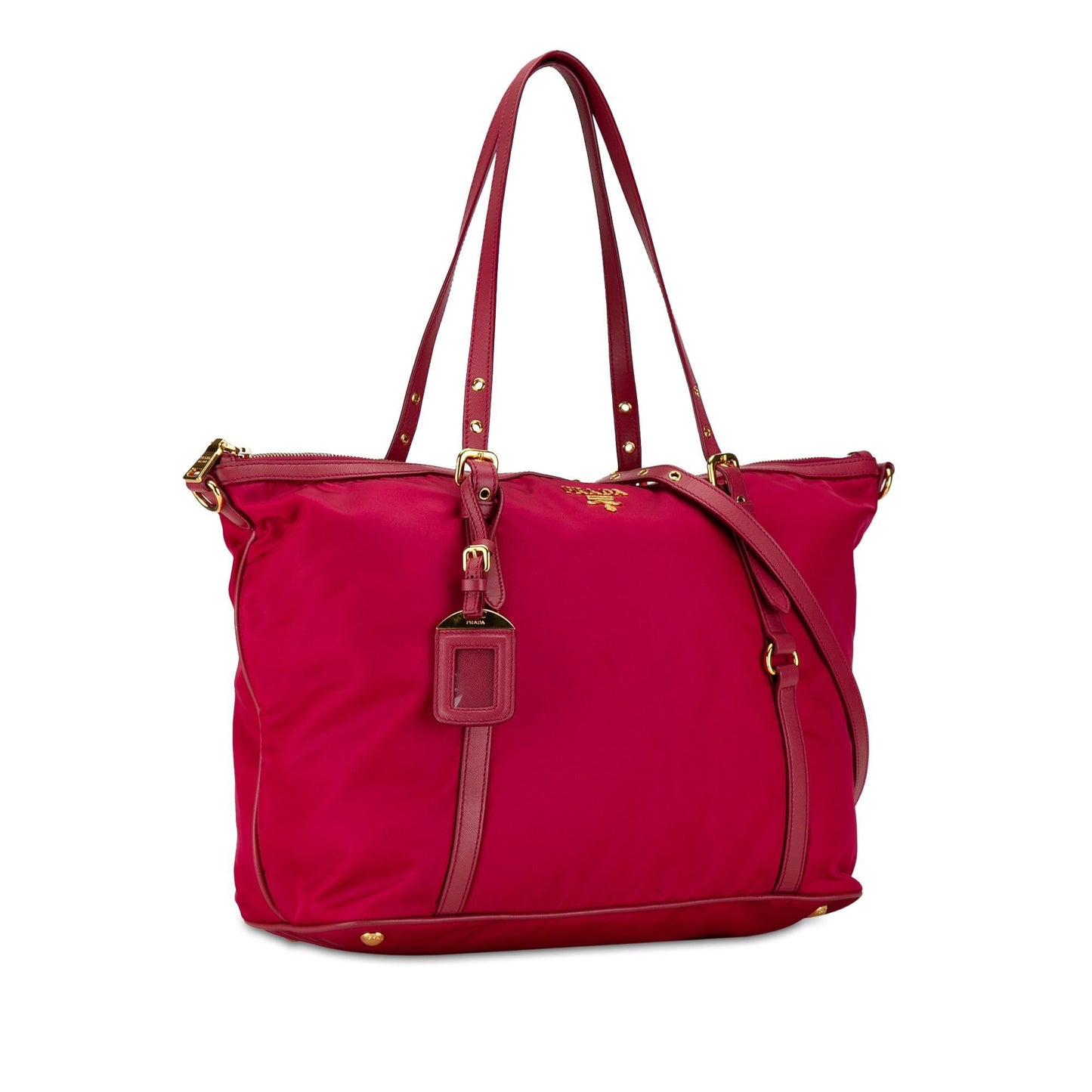 Prada Trimmed Tessuto Satchel Saffiano Satchel Bag