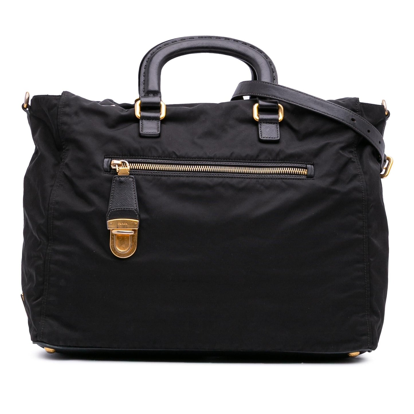 Prada Trimmed Tessuto Satchel Saffiano Satchel Bag Tessuto Satchel 3