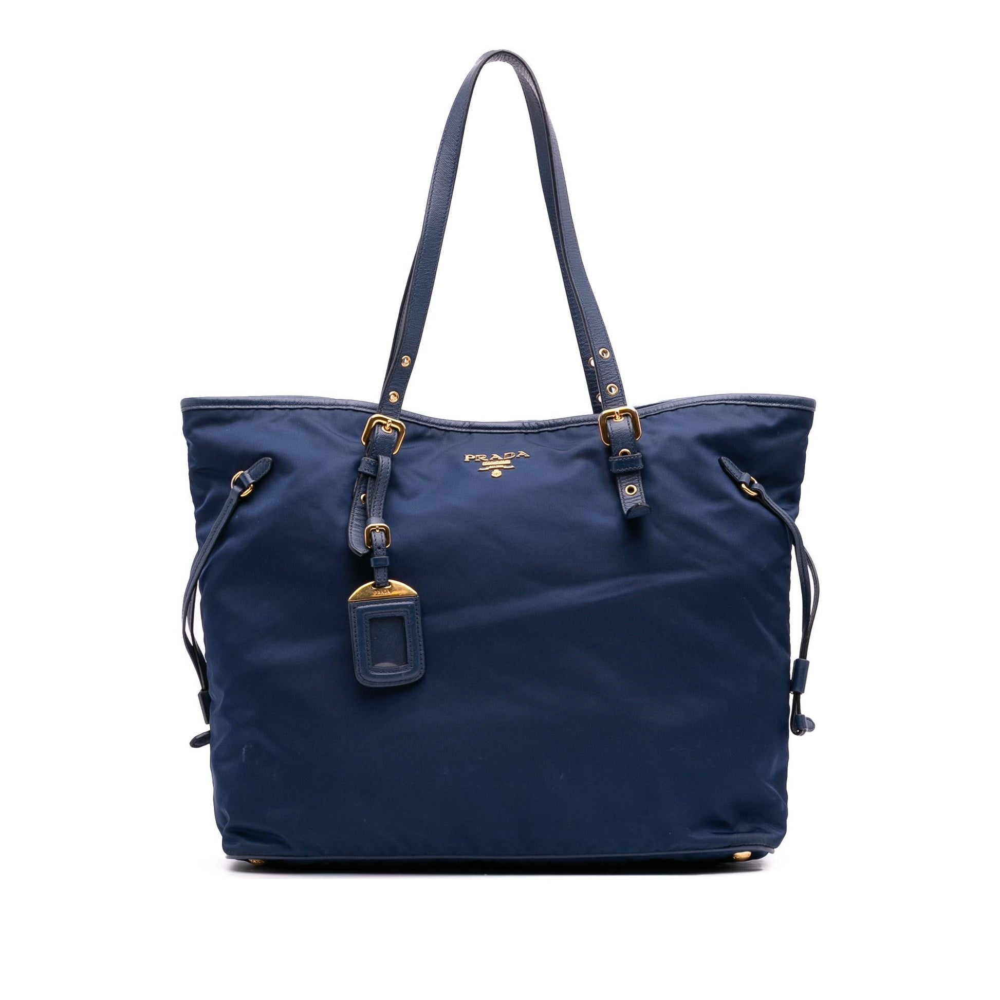 Prada Trimmed Tessuto Tote Saffiano Tote Bag