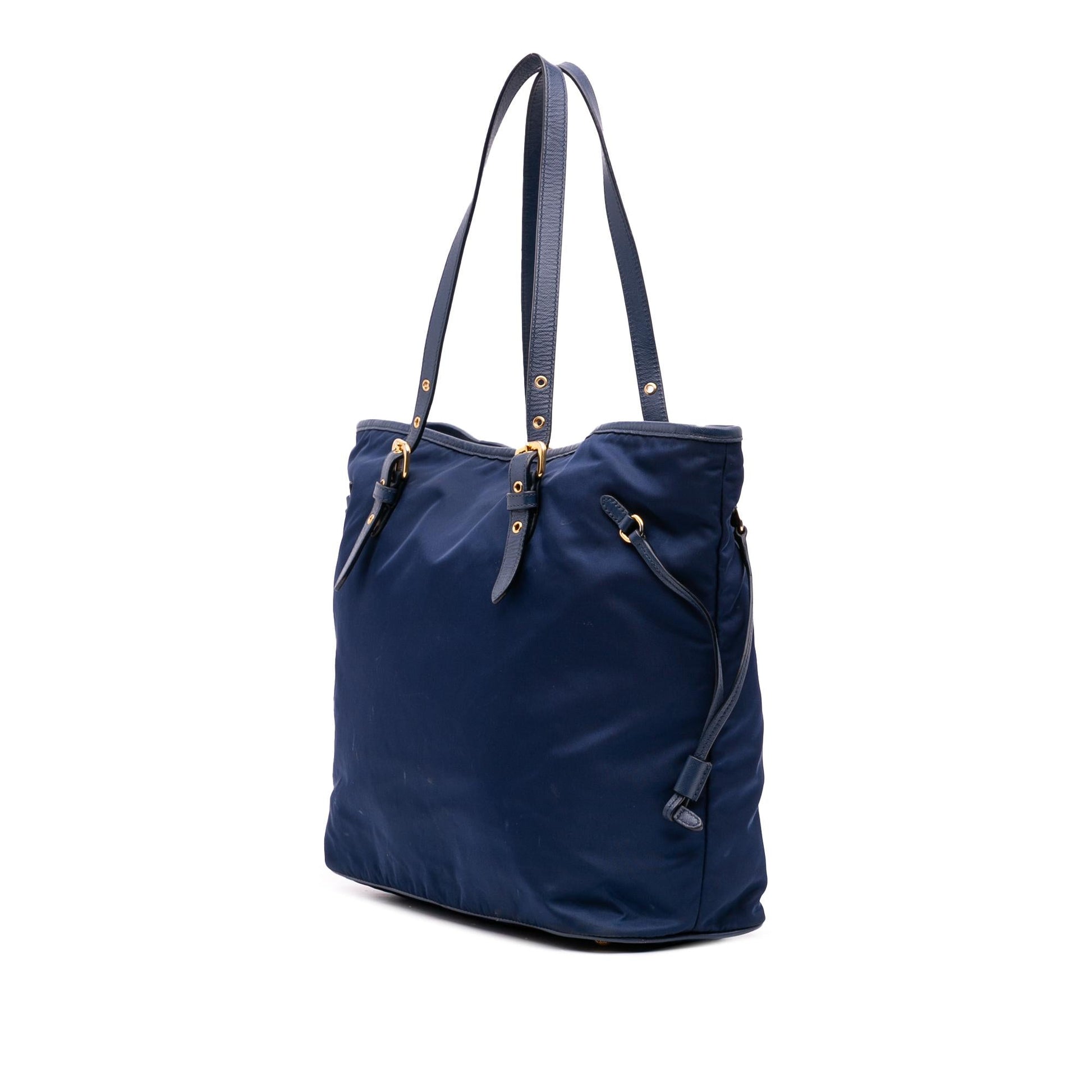 Prada Trimmed Tessuto Tote Saffiano Tote Bag