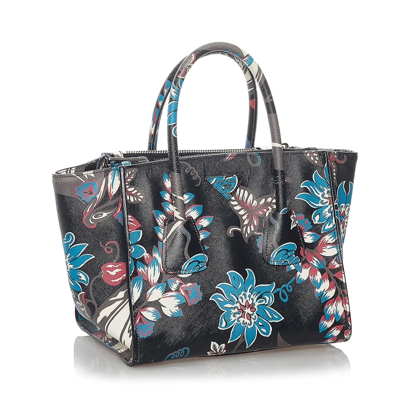 Prada Twin Pocket Satchel Shg Saffiano Satchel Bag