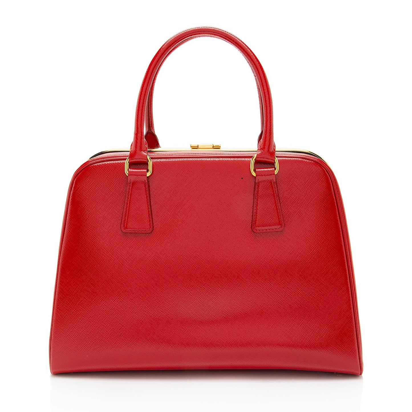 Prada Vernice Framed Pyramid Satchel Shf Sxvfbm Saffiano Satchel Bag