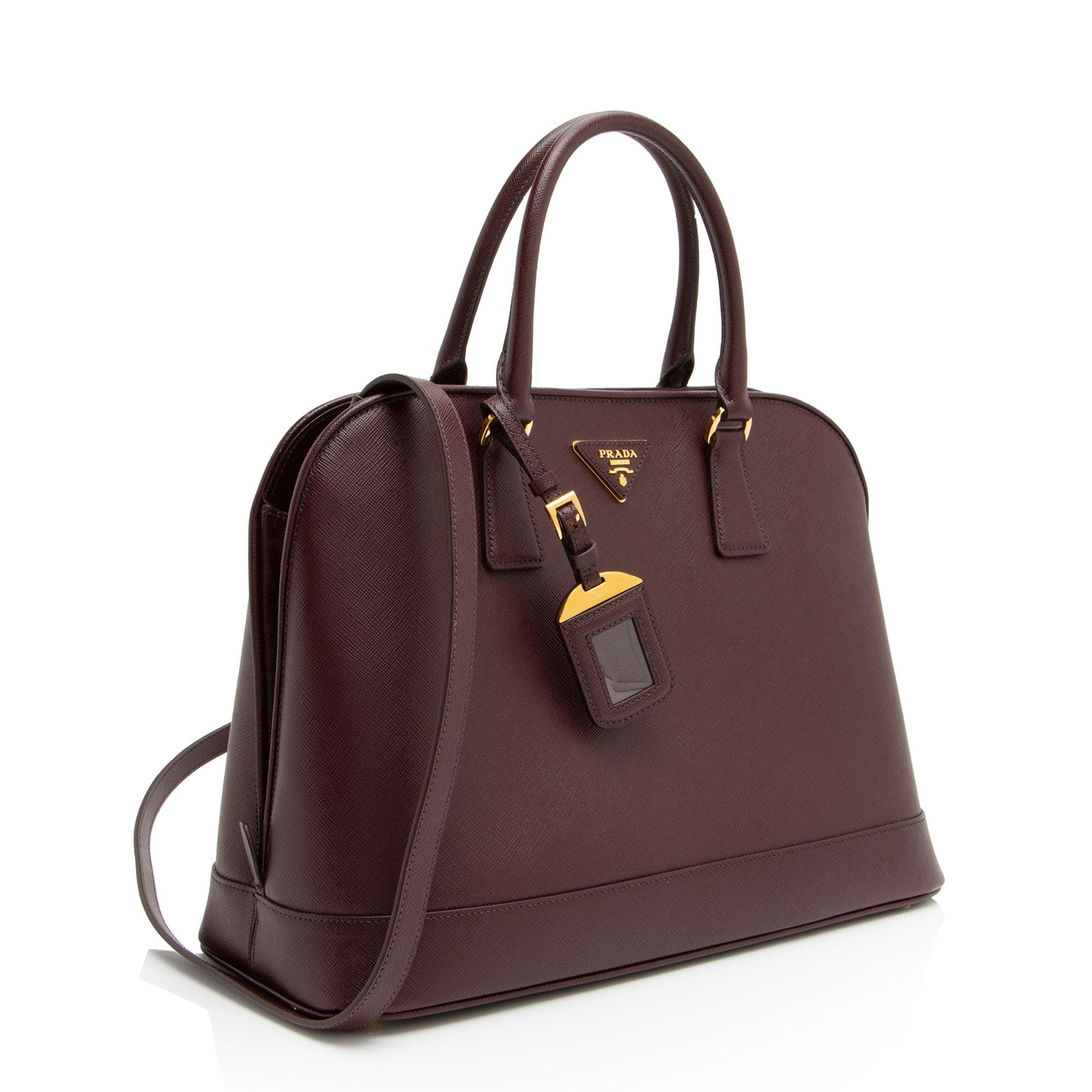 Prada Vernice Lux Promenade Satchel Saffiano Satchel Bag