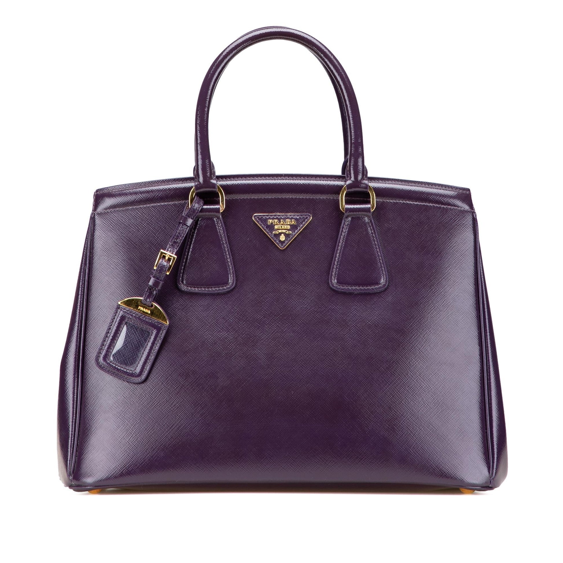Prada Vernice Parabole Tote Saffiano Tote Bag