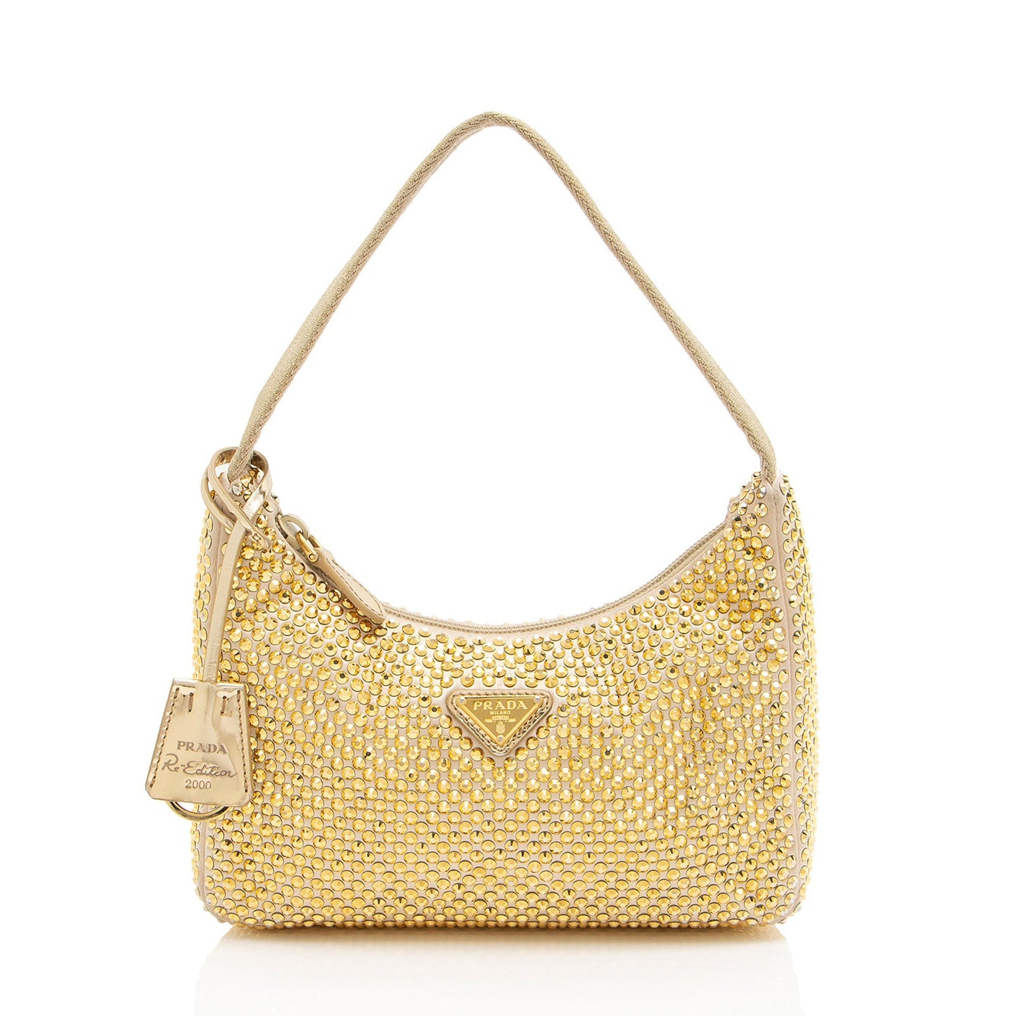 Prada Crystal Re Edition Bag Satin Mini Shoulder Bag