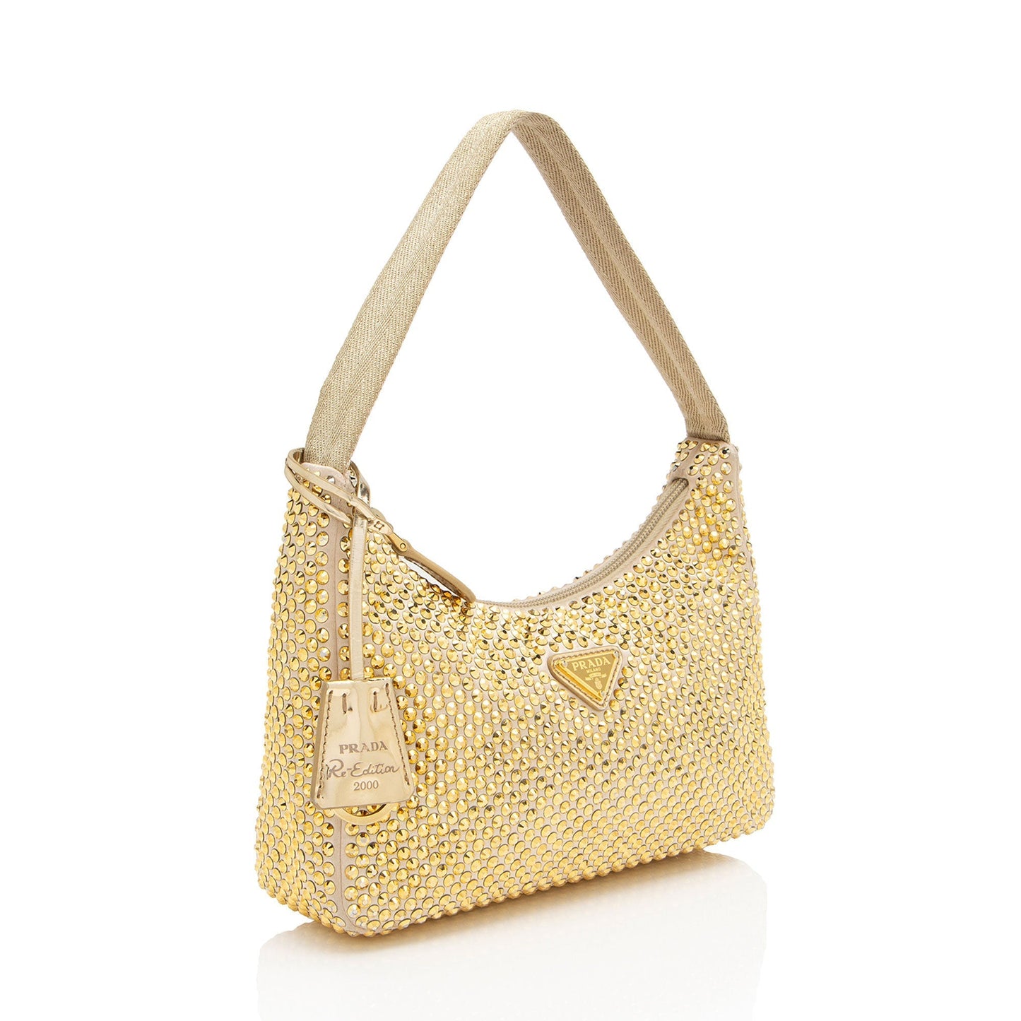 Prada Crystal Re Edition Bag Satin Mini Shoulder Bag