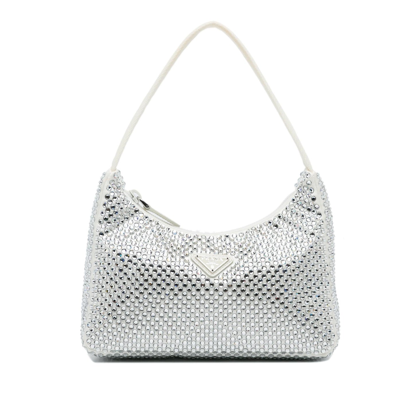 Prada Crystal Re Edition Shg 0Qe6Fx Handbag Satin Mini Travel Bag