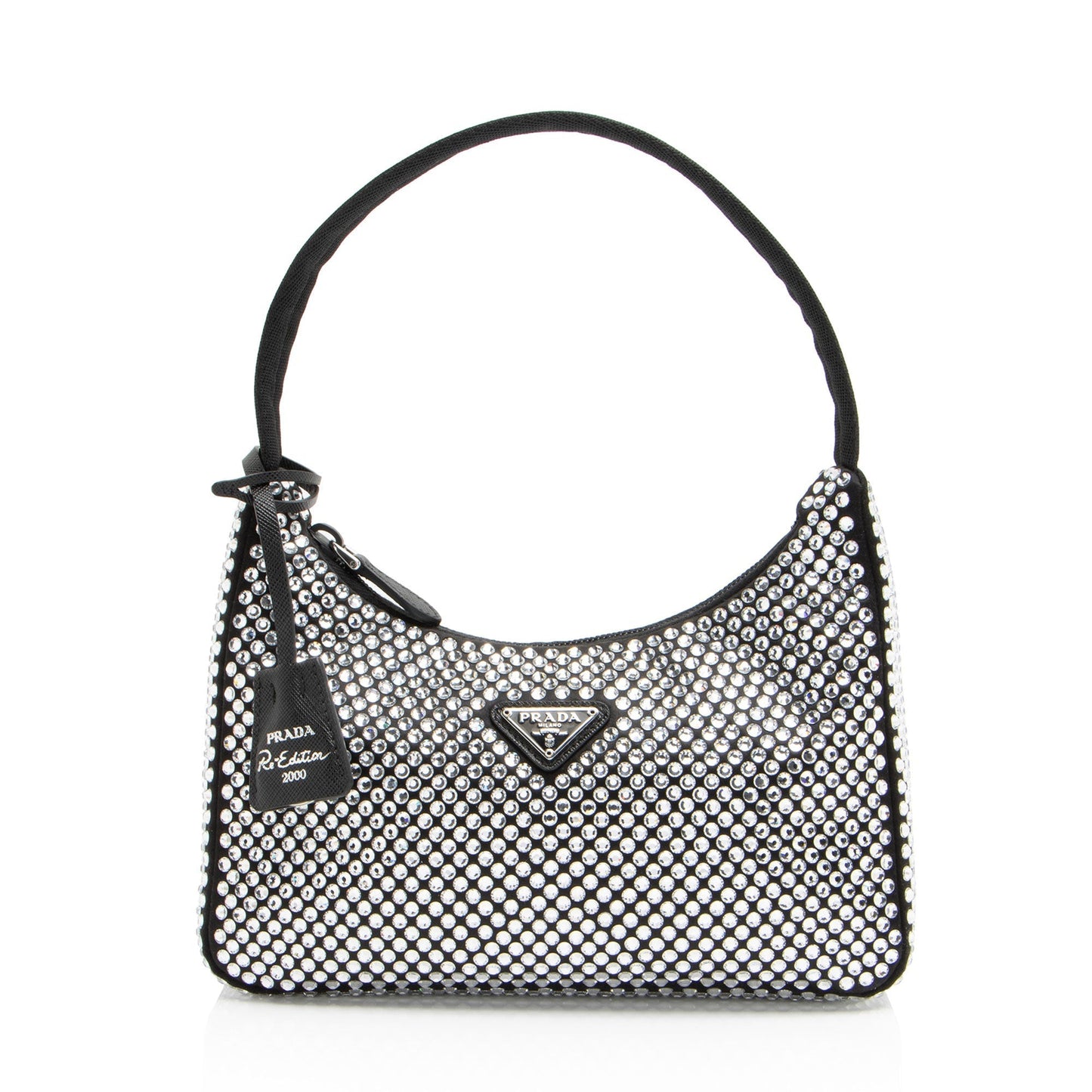 Prada Crystal Re Edition Bag Shf Mpo4Yn Satin Mini Shoulder Bag
