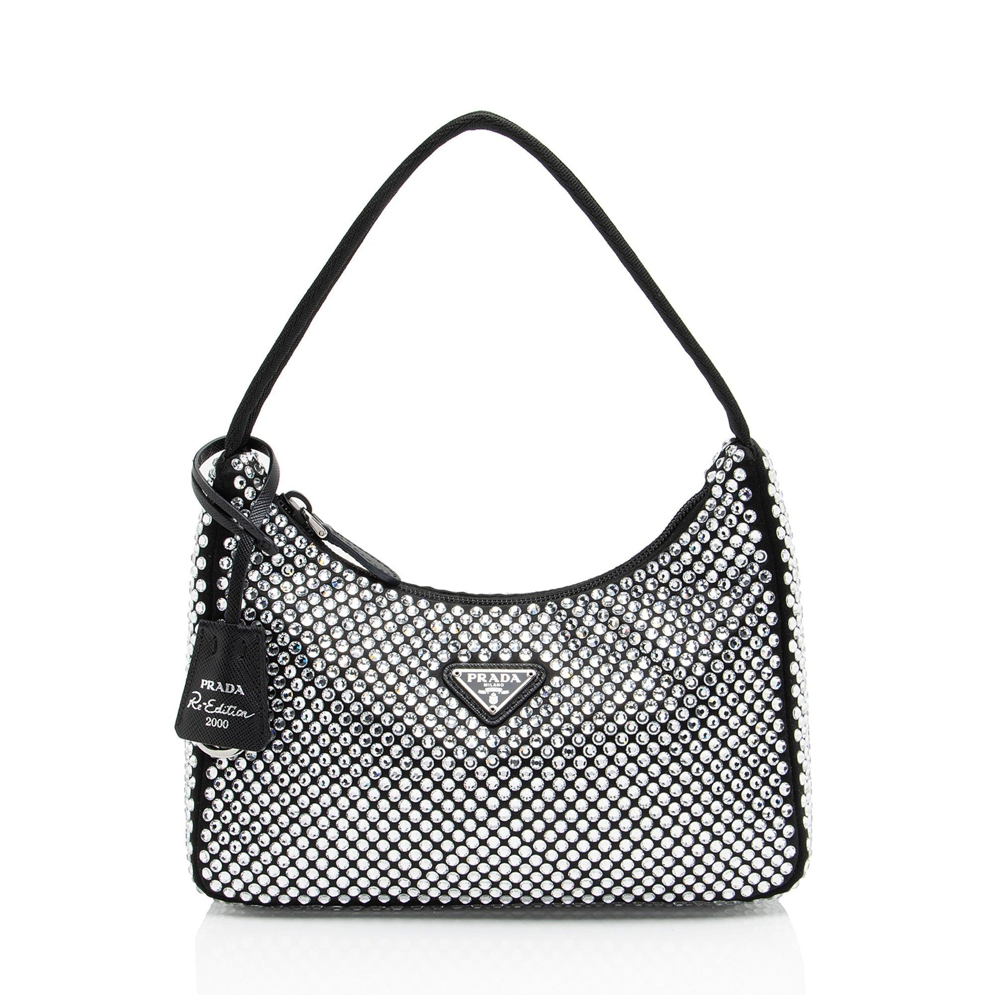 Prada Crystal Re Edition Bag Satin Mini Shoulder Bag 2000 Mini Bag