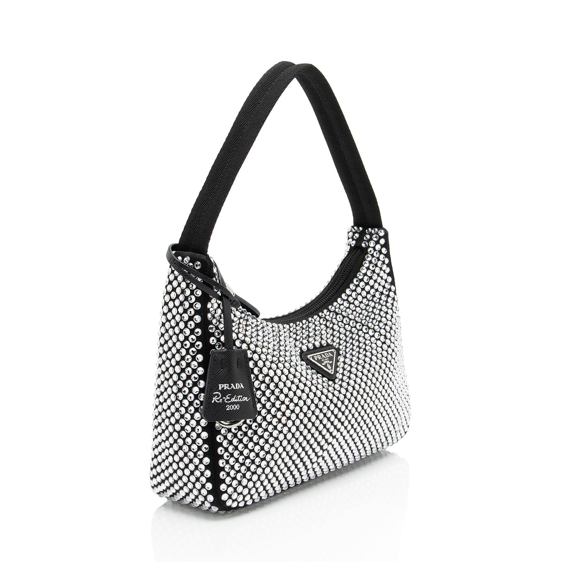 Prada Crystal Re Edition Bag Satin Mini Shoulder Bag 2000 Mini Bag
