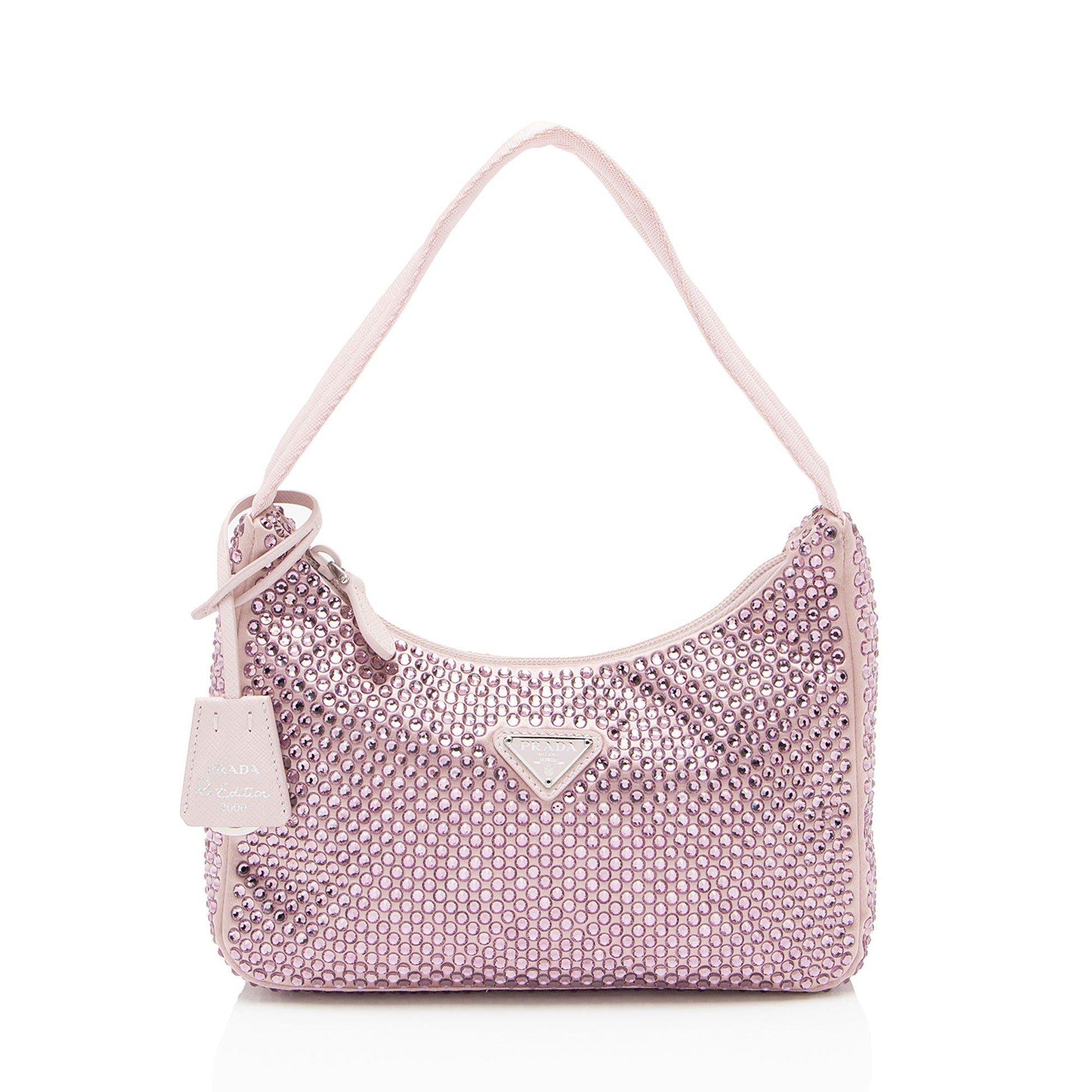 Prada Crystal Re Edition Bag Satin Mini Shoulder Bag Mini Bag 1