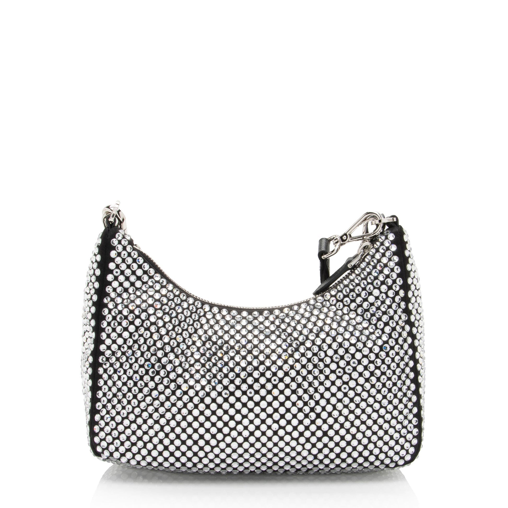 Prada Crystal Re Edition Crossbody Shf Lo9Csv Satin Crossbody Bag