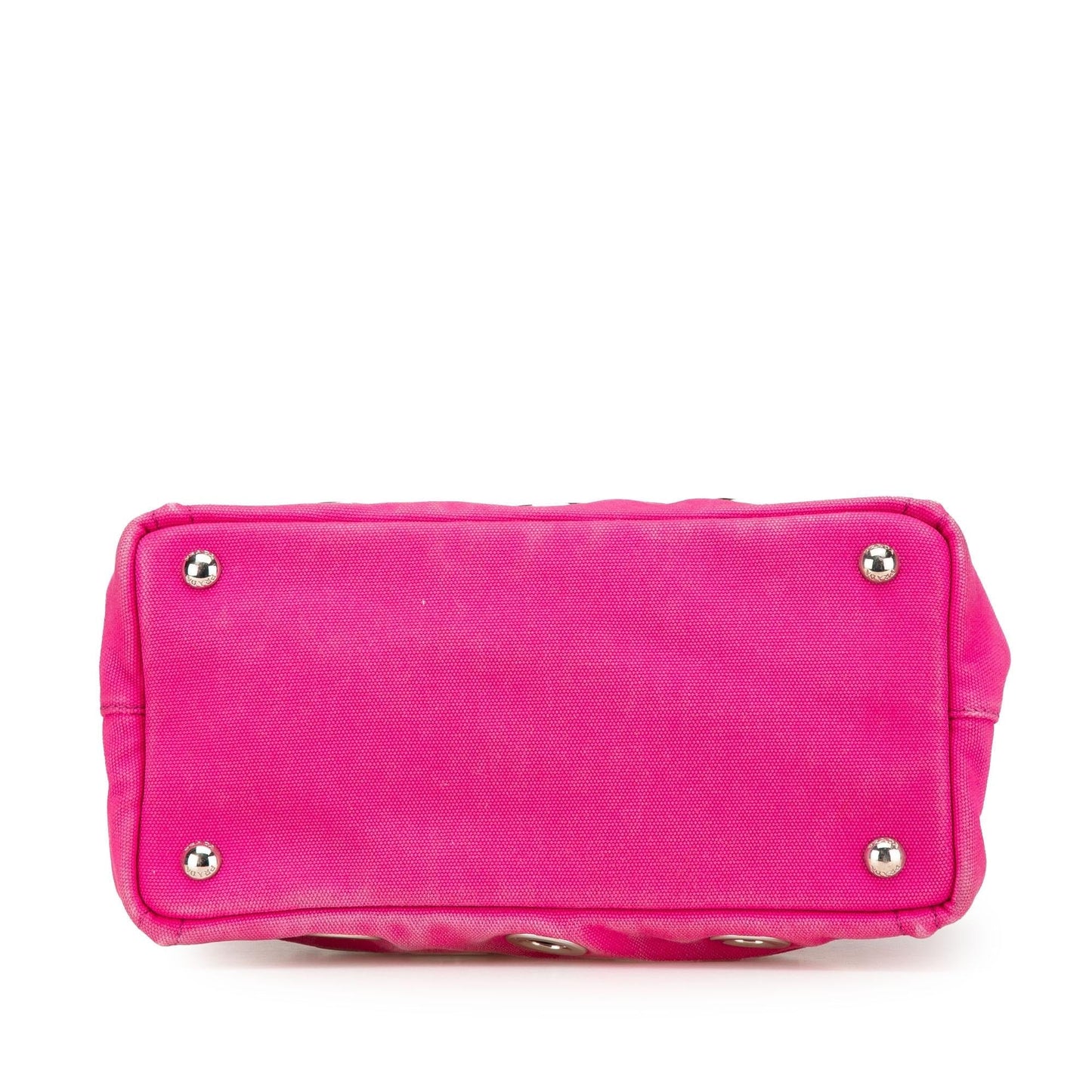 Prada Canapa Grommet Satchel Canvas Small Satchel Bag