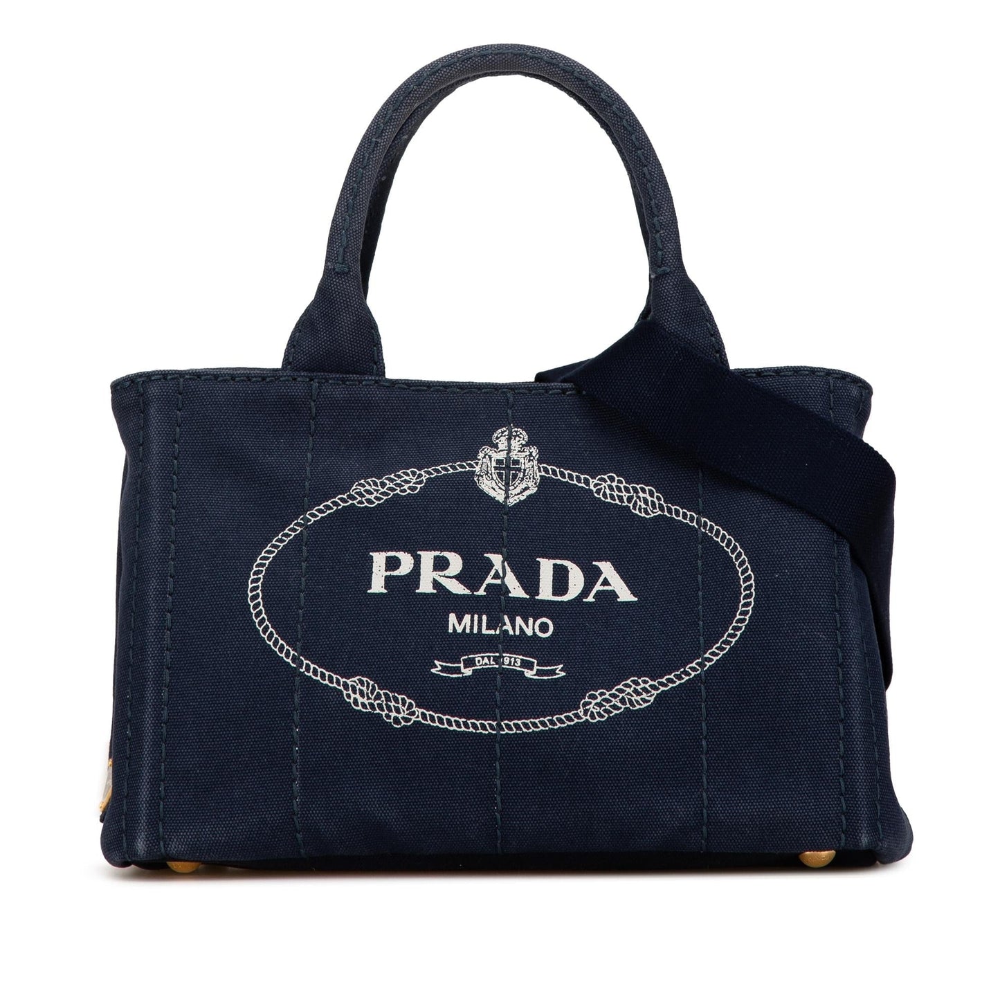 Prada Canapa Satchel Canvas Small Logo Satchel Bag Logo Satchel 1