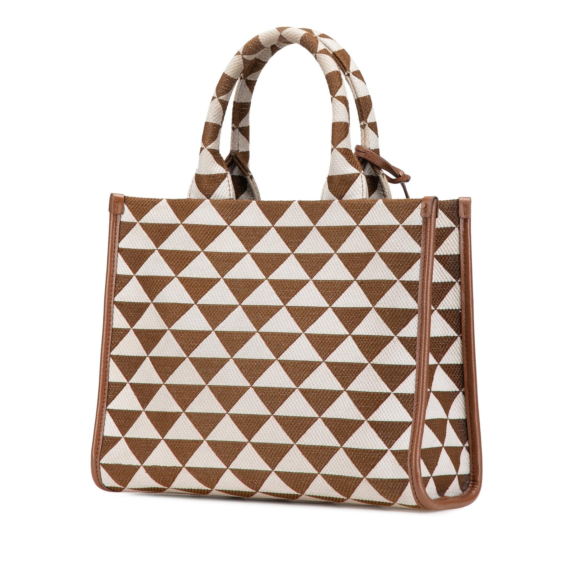 Prada Symbole Triangolo Satchel Canvas Small Satchel Bag Triangolo Satchel 1