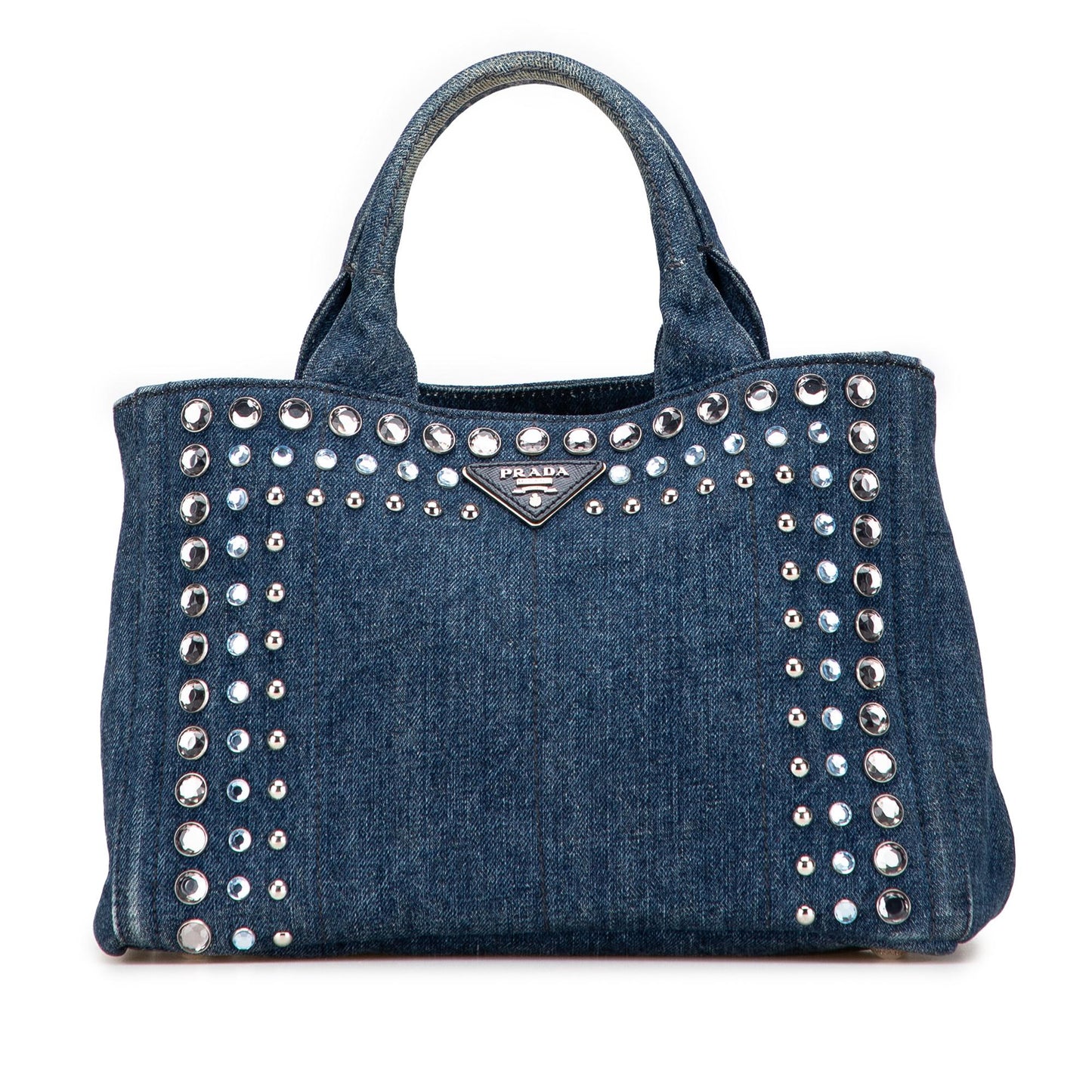 Prada Canapa Bijoux Satchel Denim Small Satchel Bag Bijoux Satchel 1