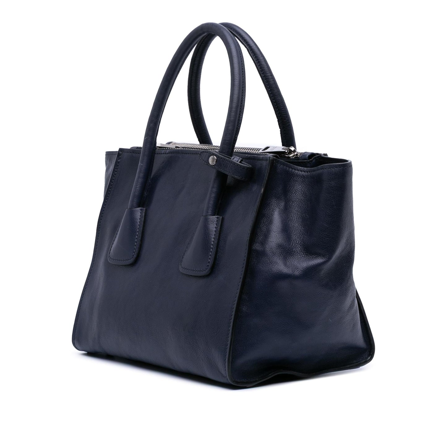 Prada Glace Calf Twin Pocket Satchel Small Satchel Bag Pocket Satchel 1