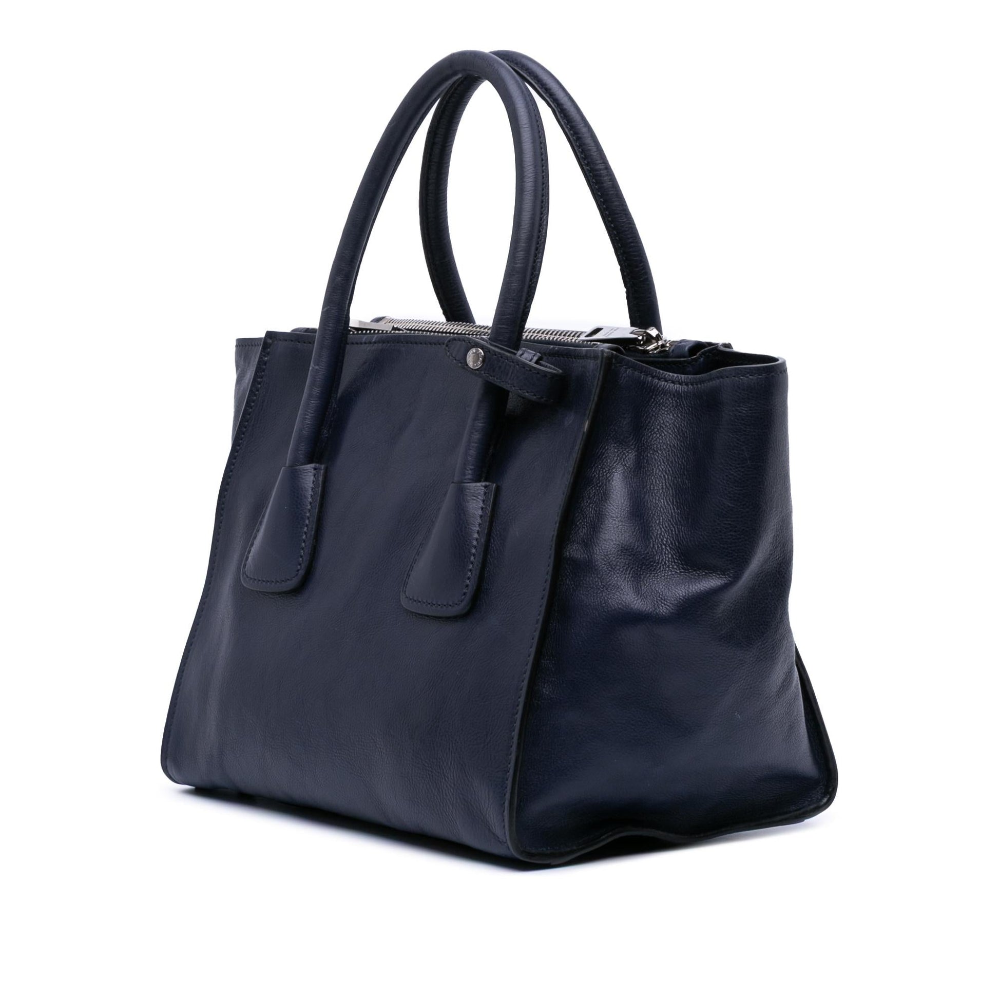 Prada Glace Calf Twin Pocket Satchel Small Satchel Bag Pocket Satchel 1